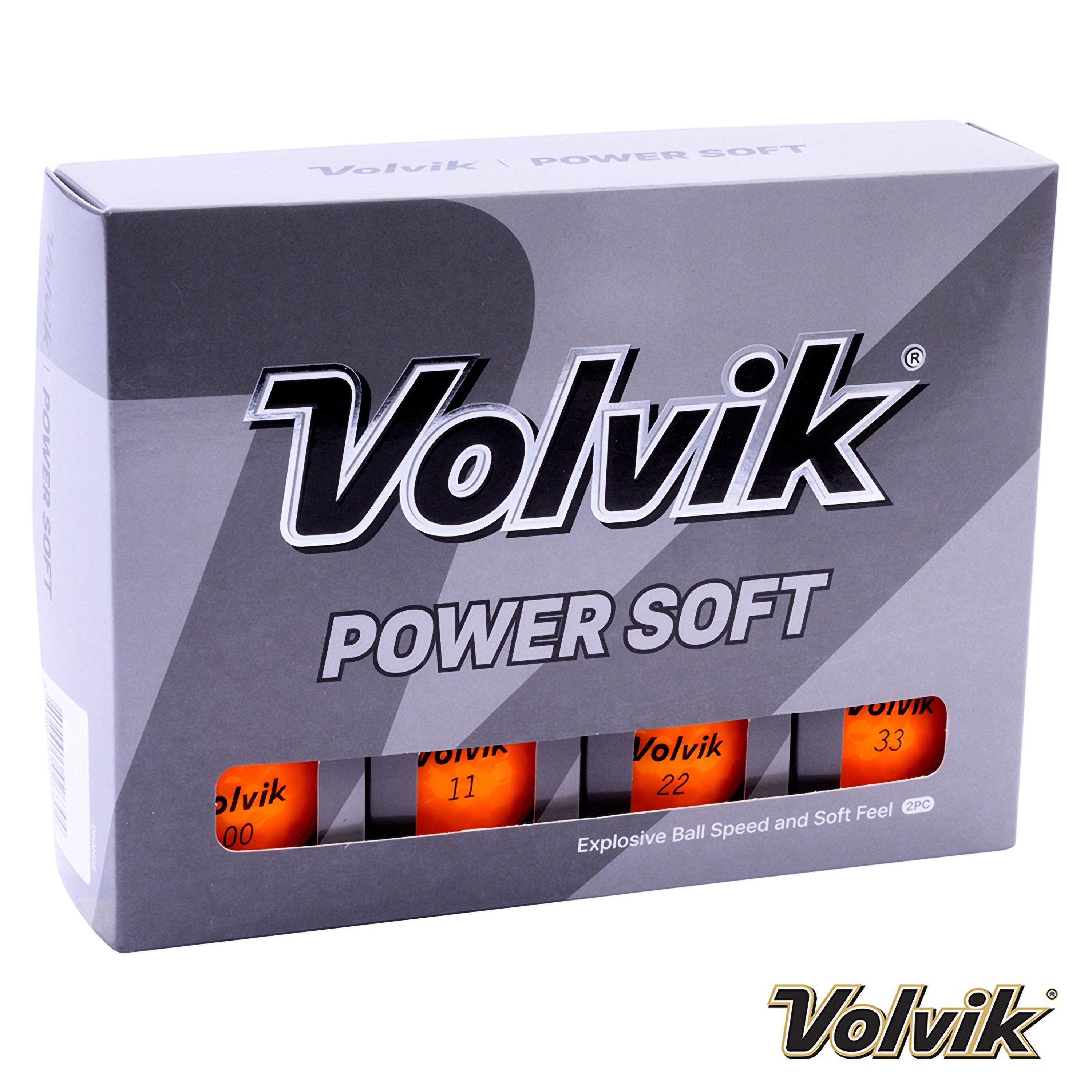 Orange - Volvik - New Volvik Powersoft Dozen Golf Balls - 1