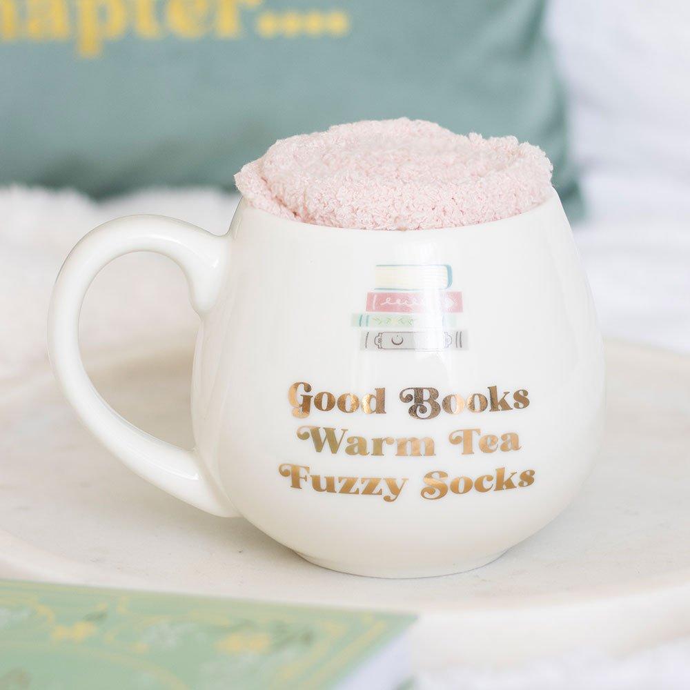 Something Different  Good Books Mug And Socks Set - White