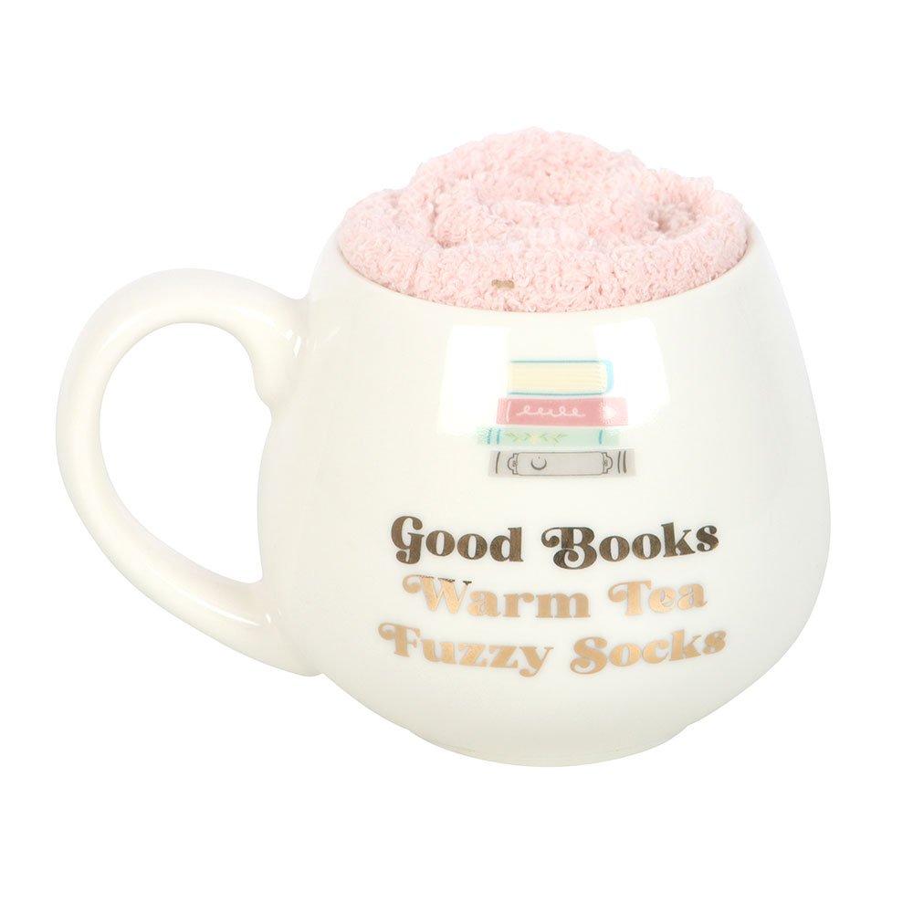 White - Something Different - Good Books Mug and Socks Set - 2