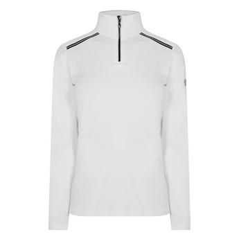 Descente White Sweatshirt With Print And Hood