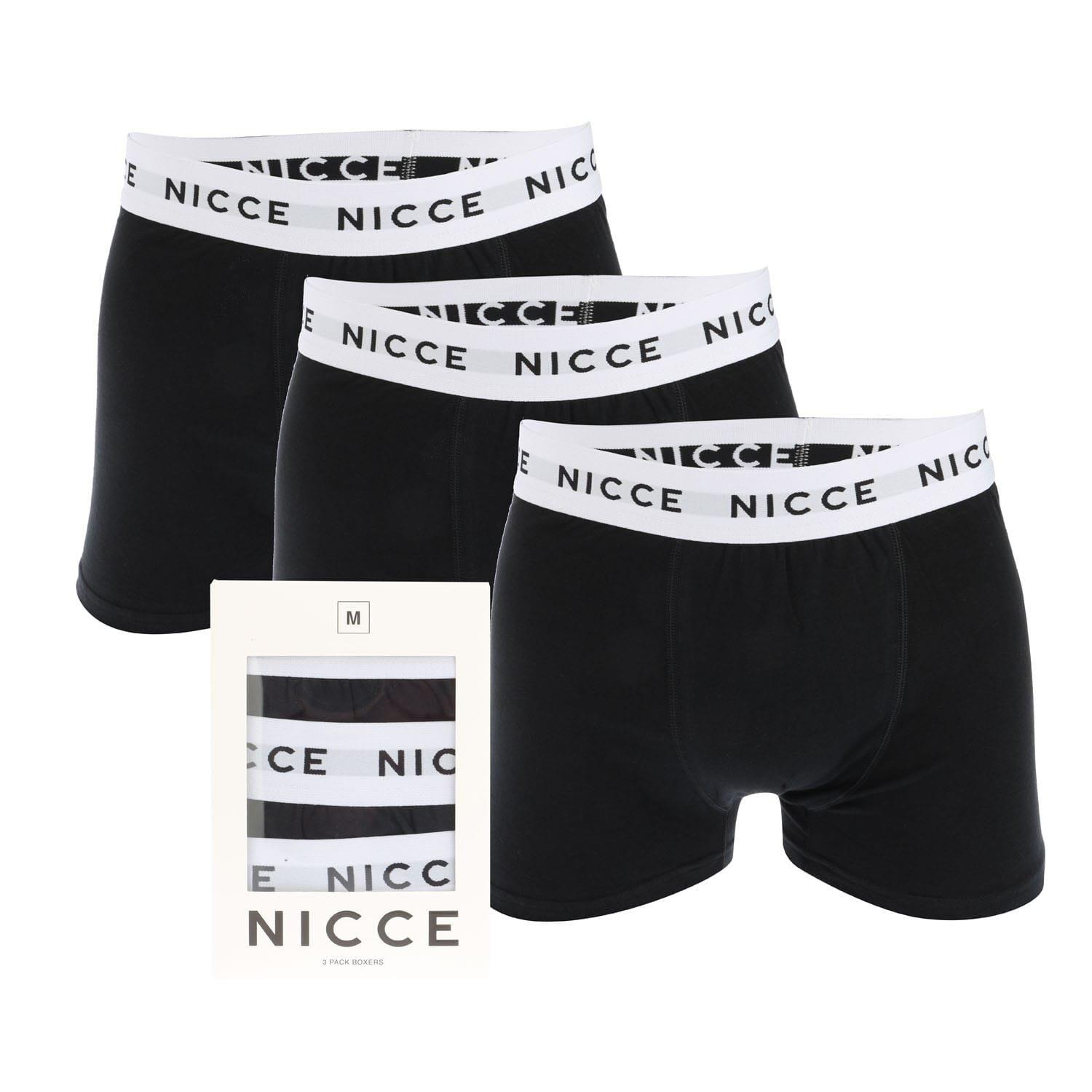 Black - Nicce - Wisbor 3 Pack Boxer Shorts