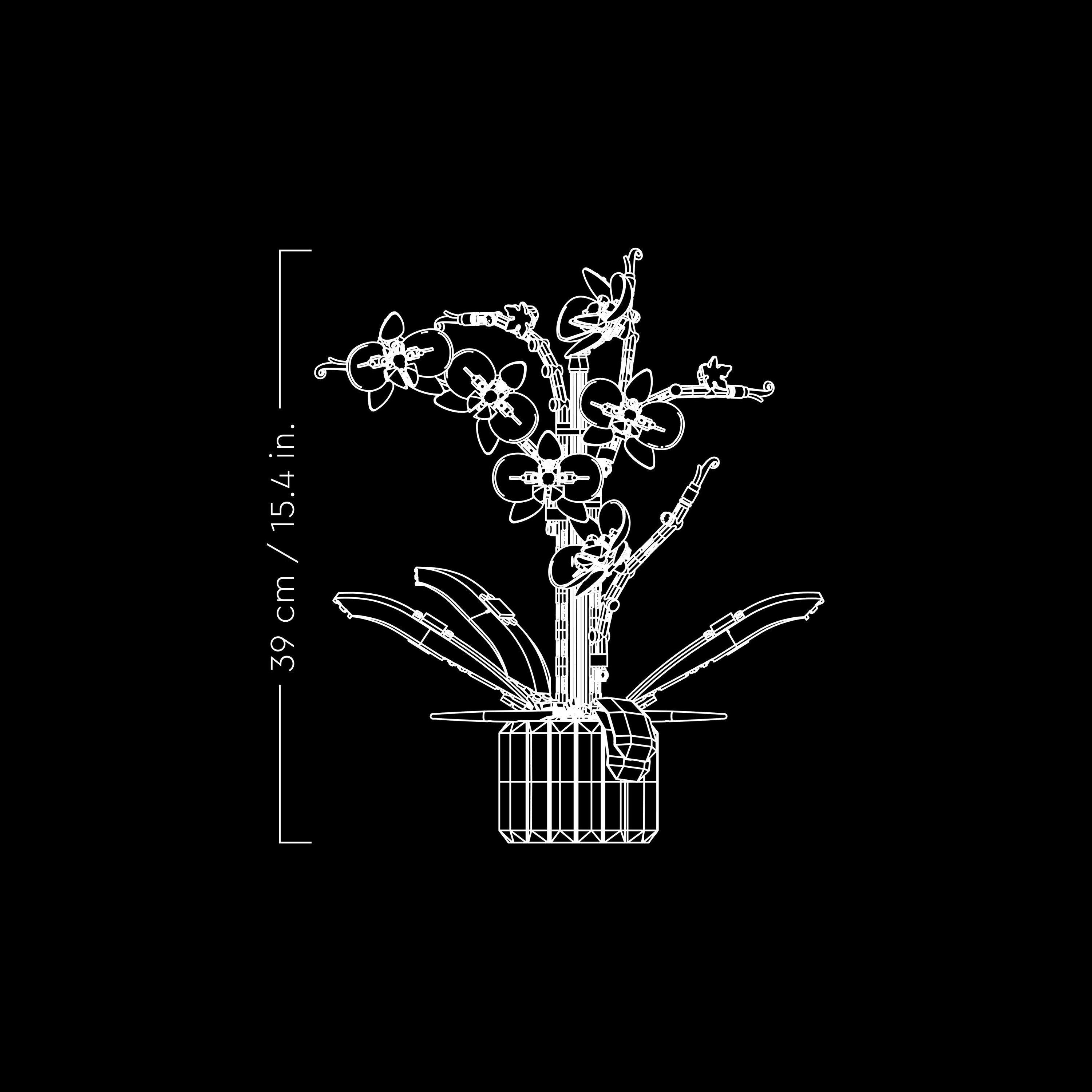 White - LEGO - Botanical Collection 10311 Orchid - 8
