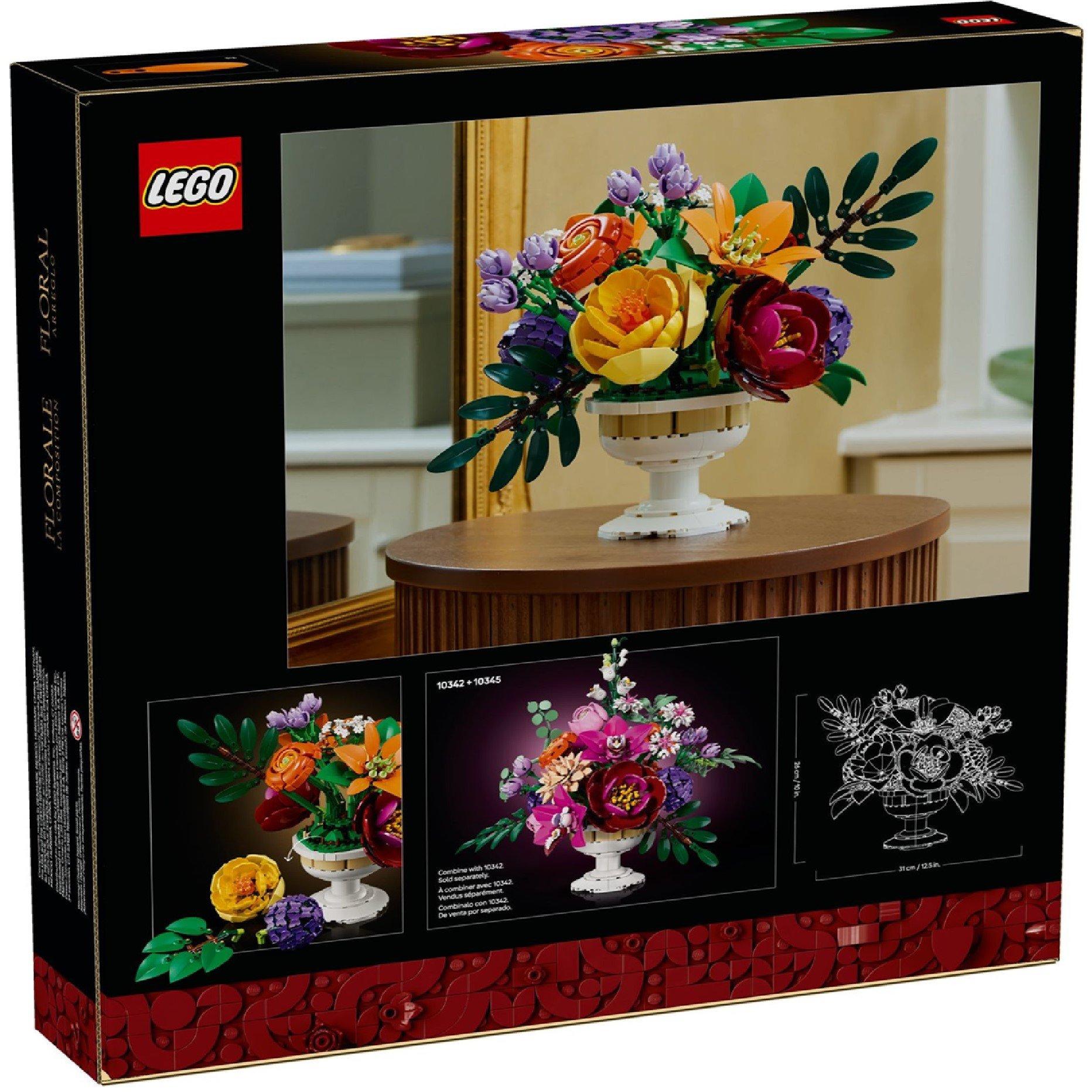Multi - LEGO - 10345 - Icons Flower Arrangement - 6