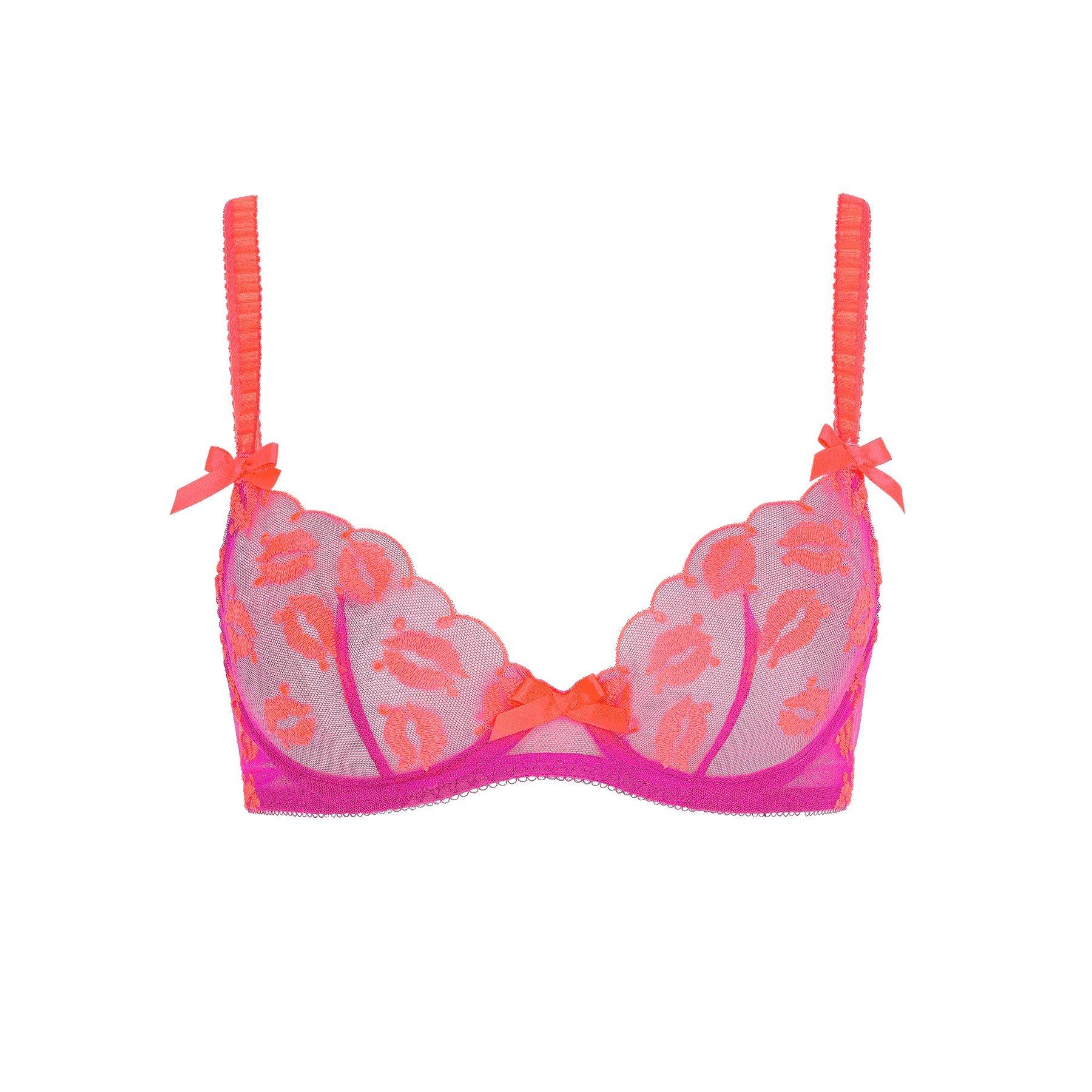Magenta/Neon Or - Agent Provocateur - OTTILIEE Plunge Underwired Bra - 3
