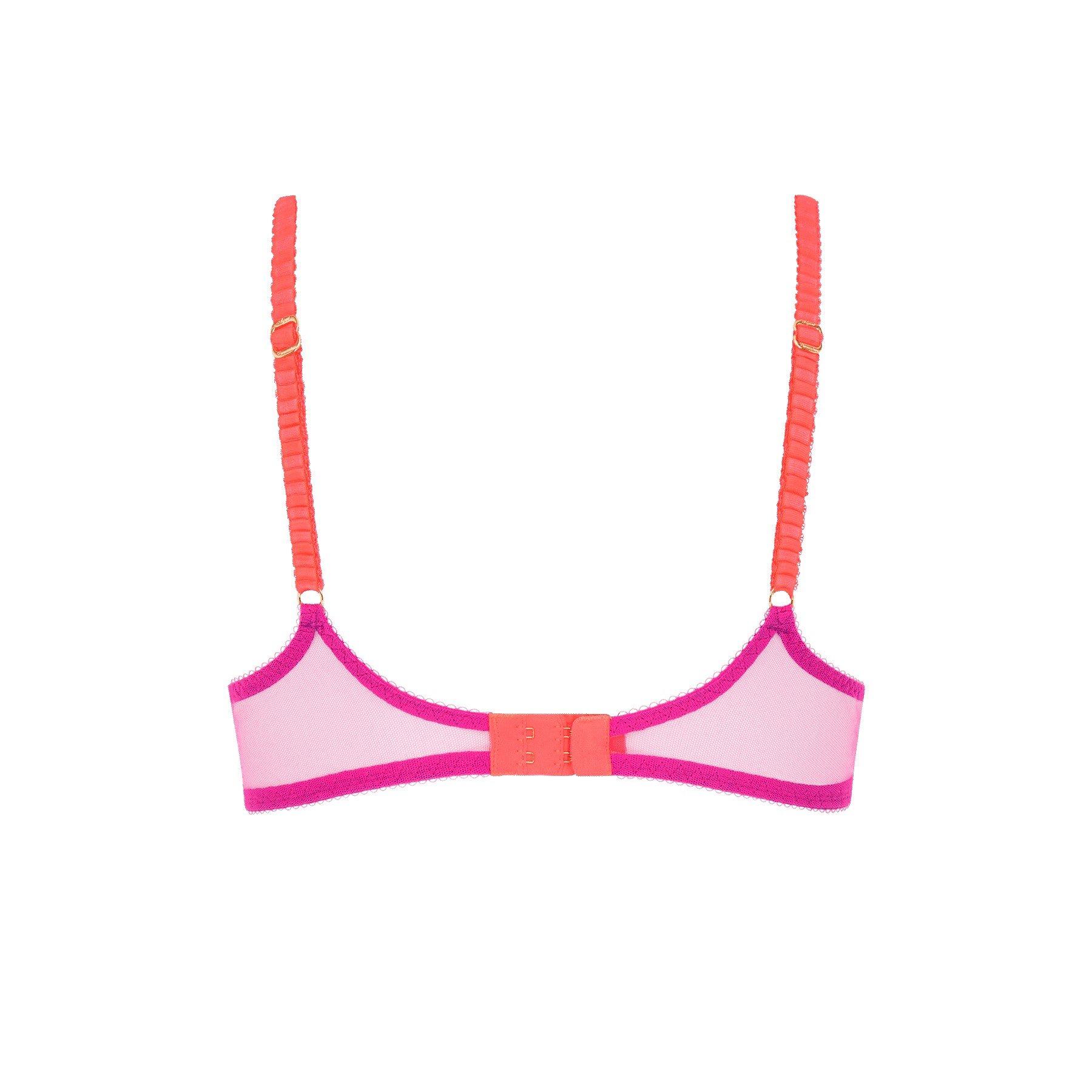 Magenta/Neon Or - Agent Provocateur - OTTILIEE Plunge Underwired Bra - 4