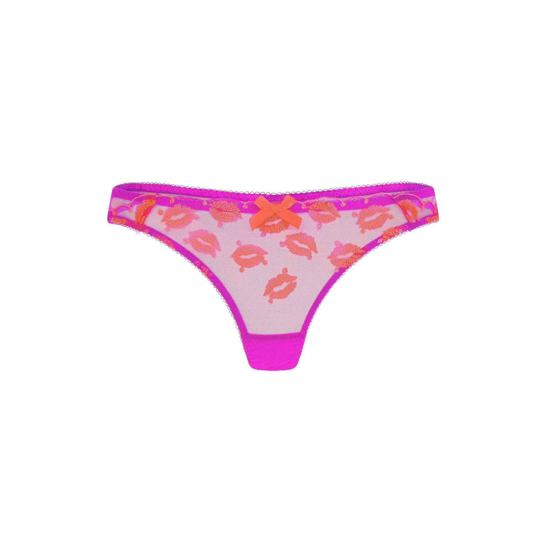Magenta/Neon Or - Agent Provocateur - OTTILIEE Thong - 3