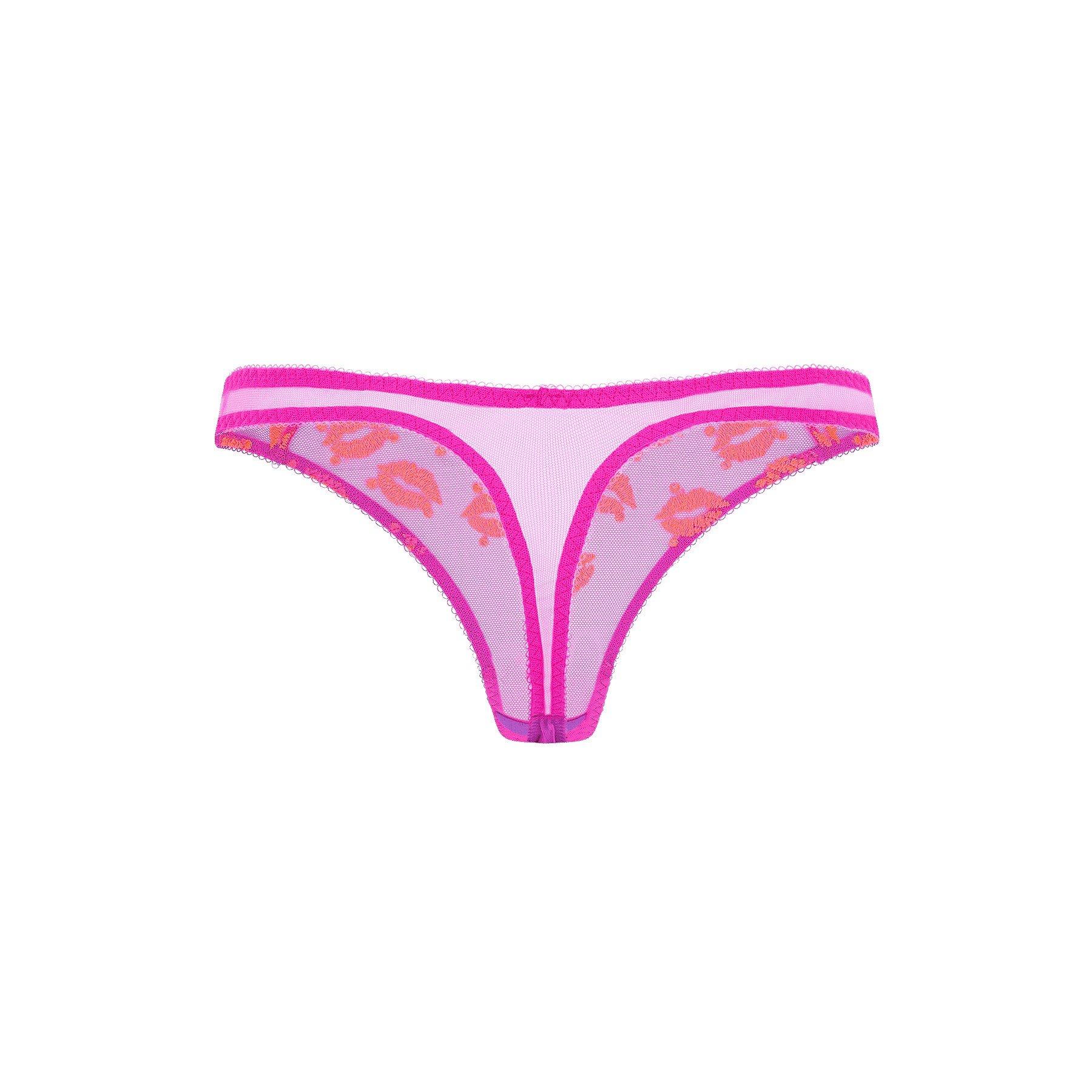 Magenta/Neon Or - Agent Provocateur - OTTILIEE Thong - 4