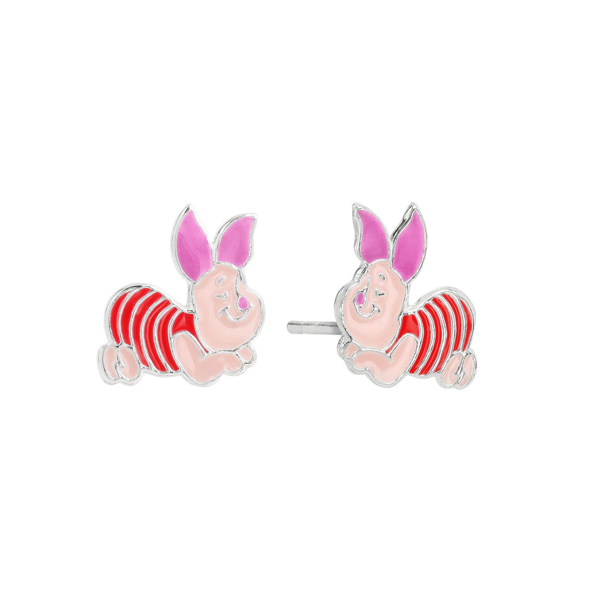 Silver - Winnie The Pooh - Winnie the Pooh Piglet sterling silver earrings - 2