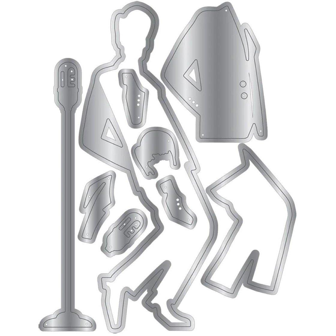 Multi - Crafters Companion - Vintage Vegas Metal Die - The King - 2