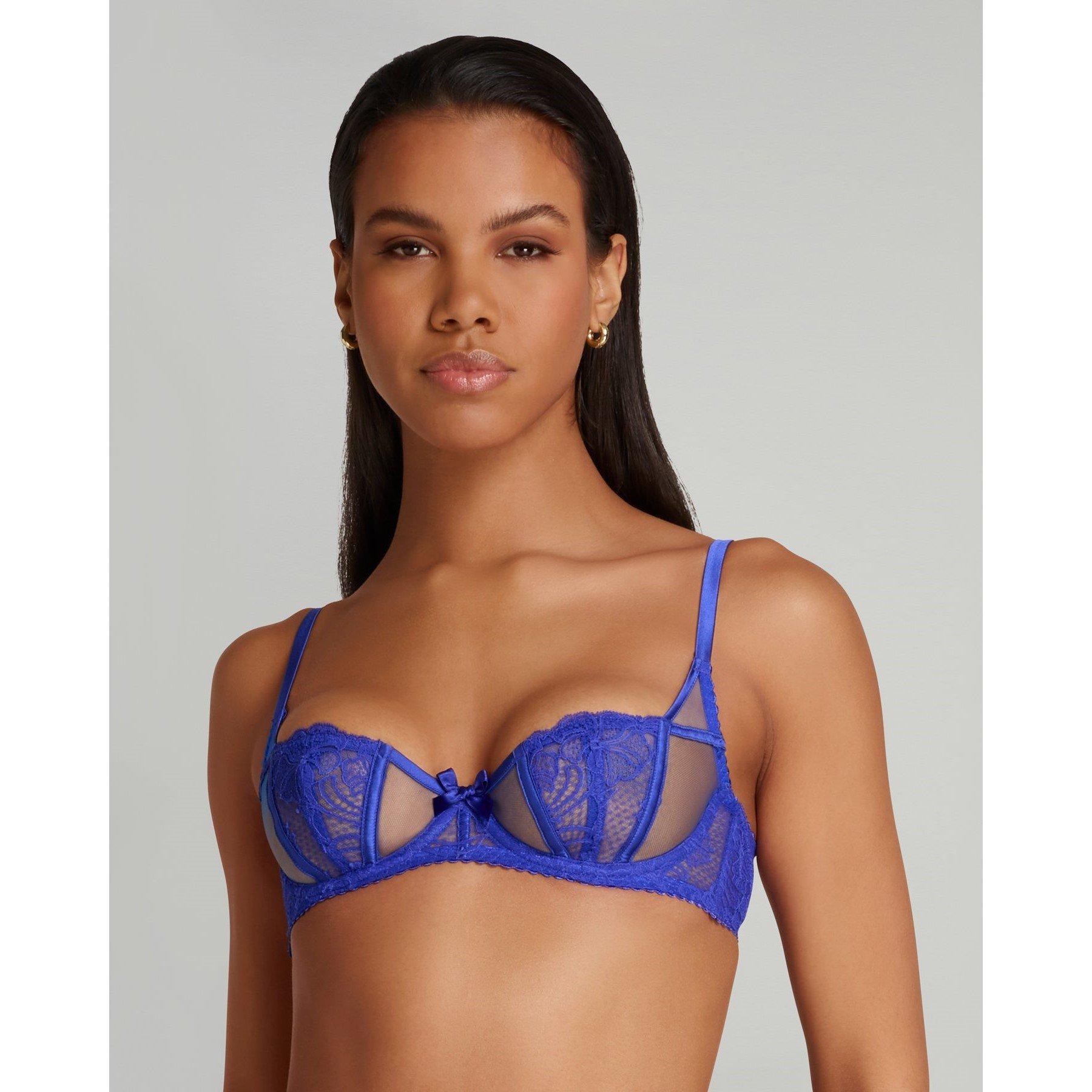 Agent Provocateur Women's Rozlyn Balconette Underwired Bra - Cobalt - 36E