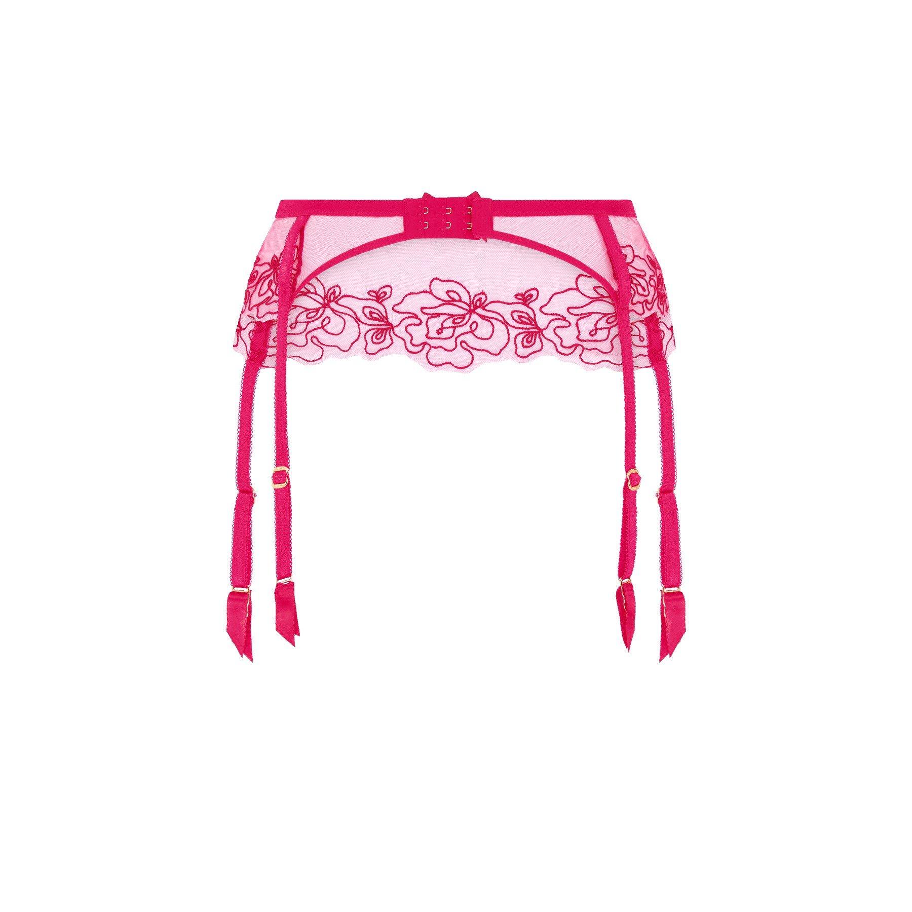 Pink/Red - Agent Provocateur - JUNI Suspender - 4