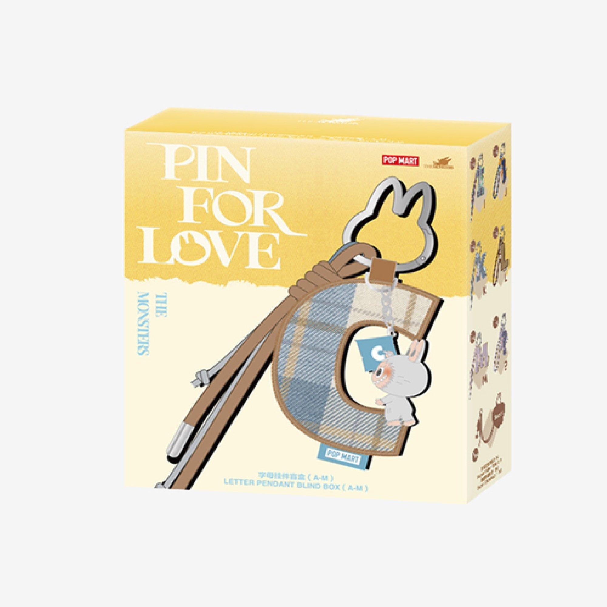 THE MONSTER PIN FOR LOVE A〜M Pop Mart | LABUBU THE MONSTERS Pin for Love Letter (A-M) | Plush