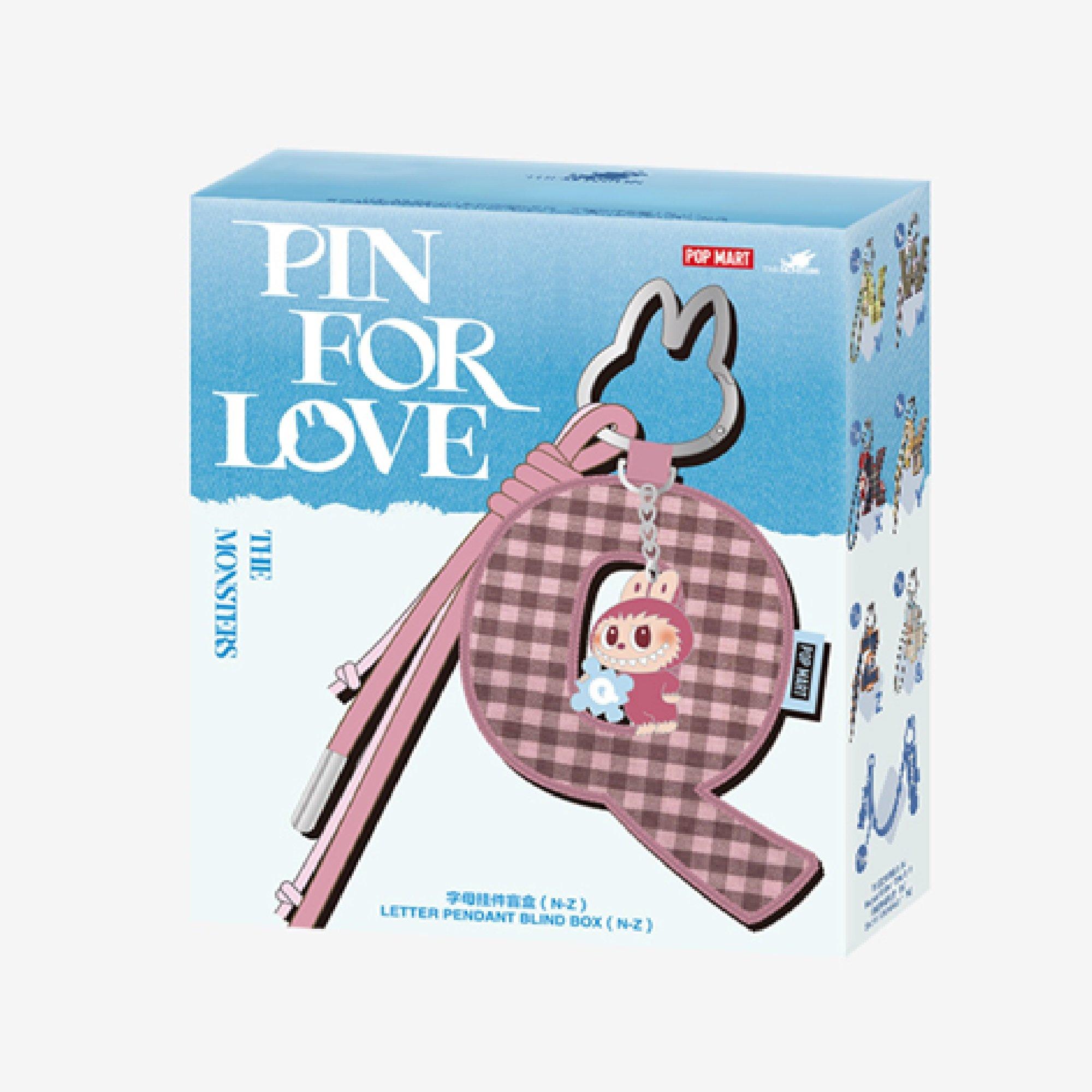 Pop Mart  Labubu The Monsters Pin For Love Letter (N-Z) -  - Single