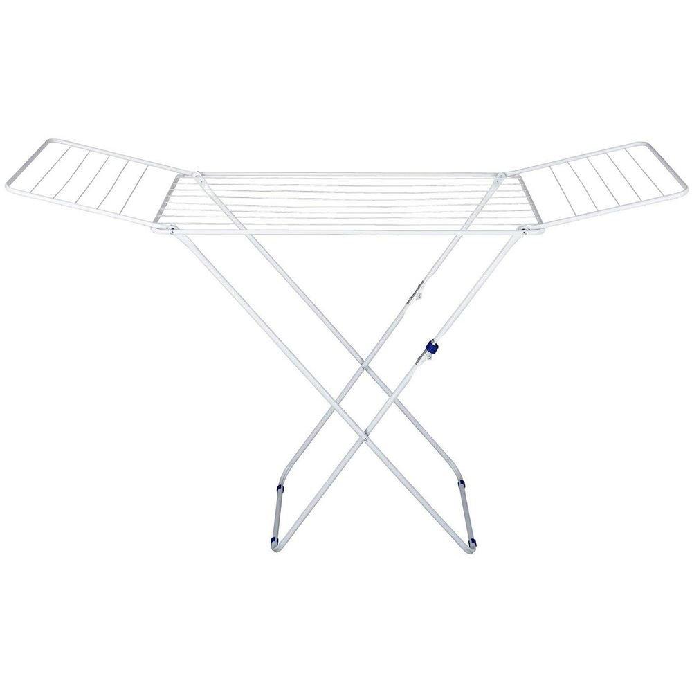 White - Lassic - Home Vida Winged Folding Clothes Airer - 3