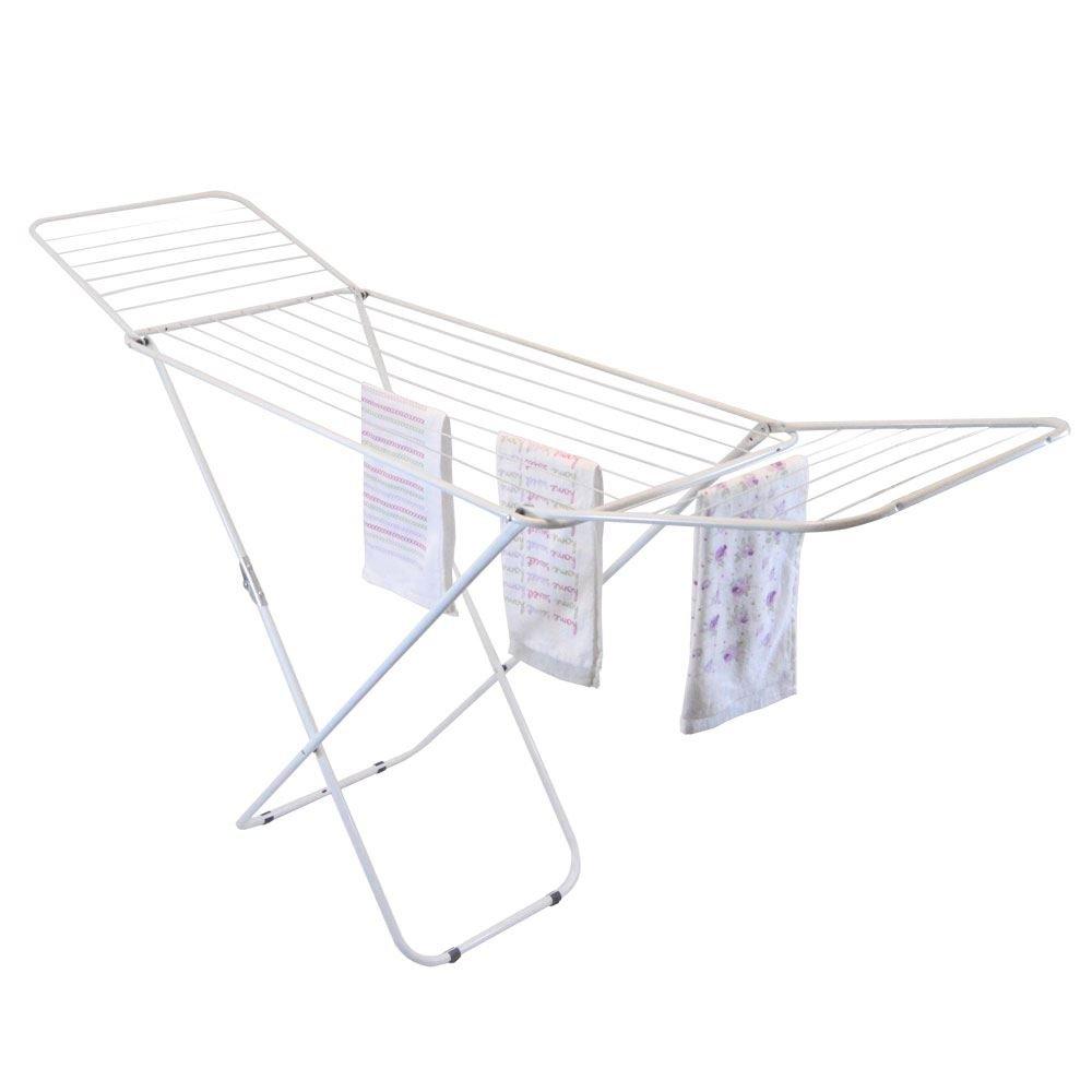 White - Lassic - Home Vida Winged Folding Clothes Airer - 5