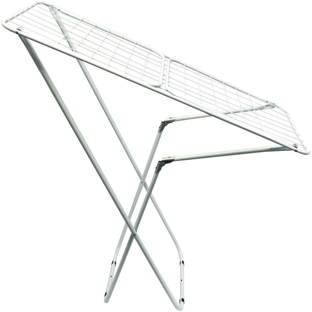 White - Lassic - Home Vida Winged Folding Clothes Airer - 6