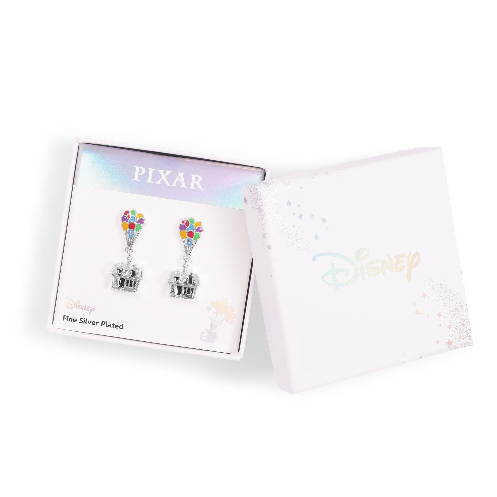 Silver - Disney - Disney Pixar Up balloon house dangle earrings - 3