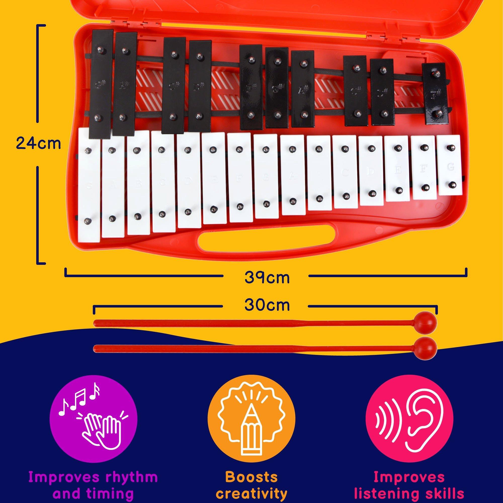 Red - A-Star - A-Star 25 Note Chromatic Glockenspiel - Rainbow - 2