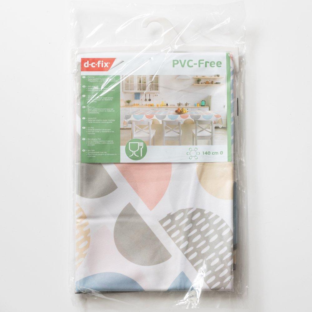 Multi - D C Fix - Fancy Circles Wipe Clean Polyester Tablecloth - 2