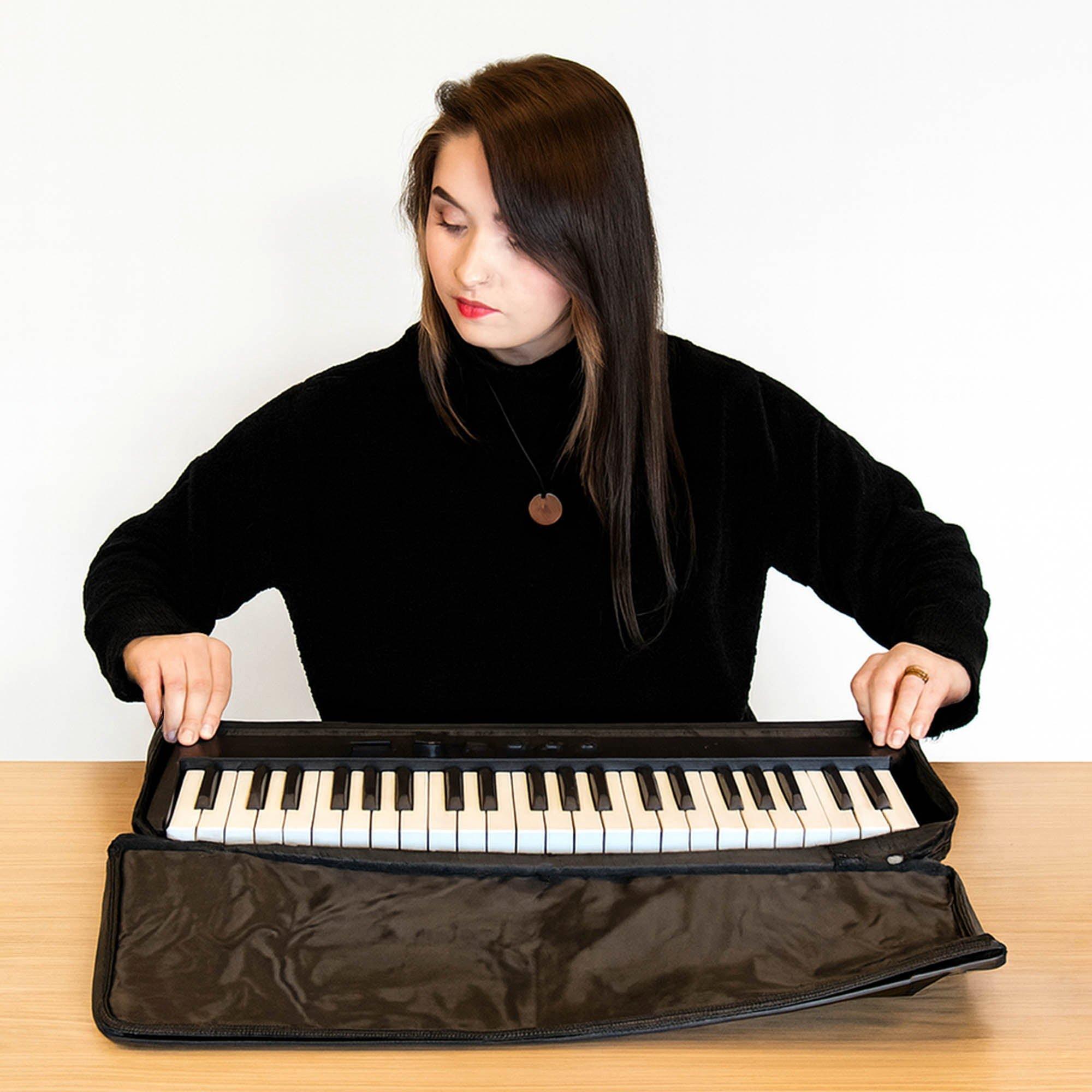 Black - Axus - 88 Note Folding Digital Piano - 6