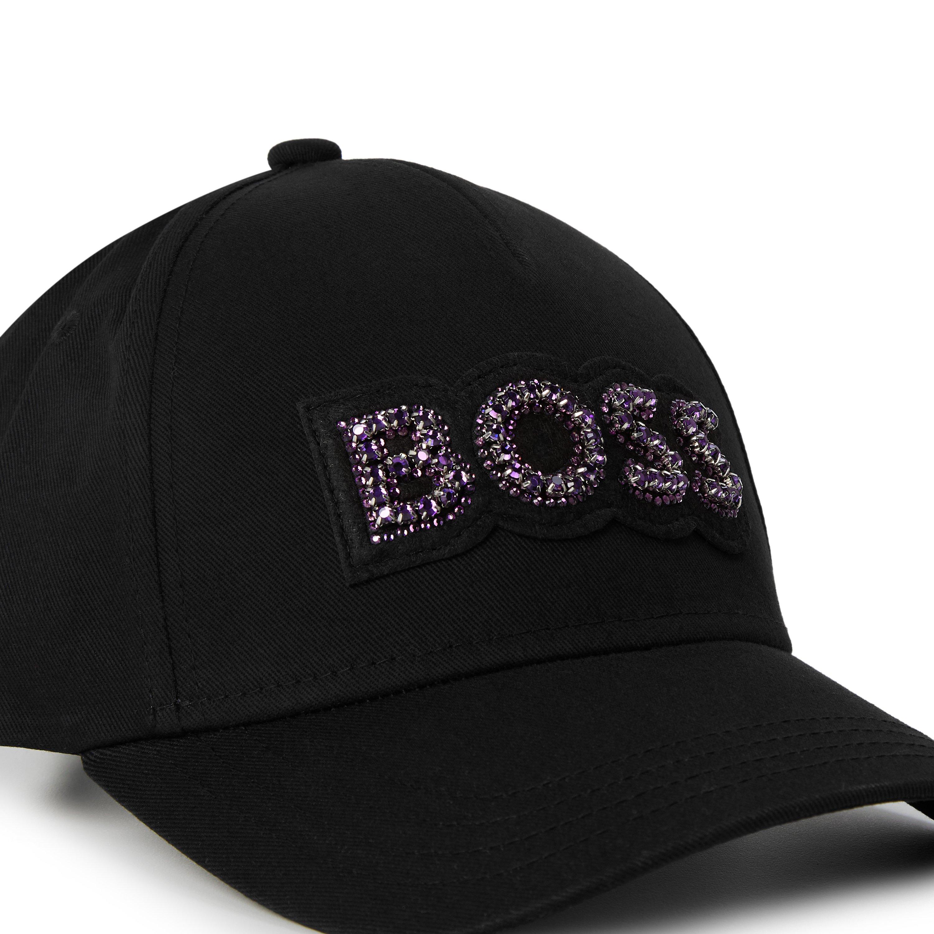 Black - Boss - Women's Lilyan Diamante Baseball Cap - 3