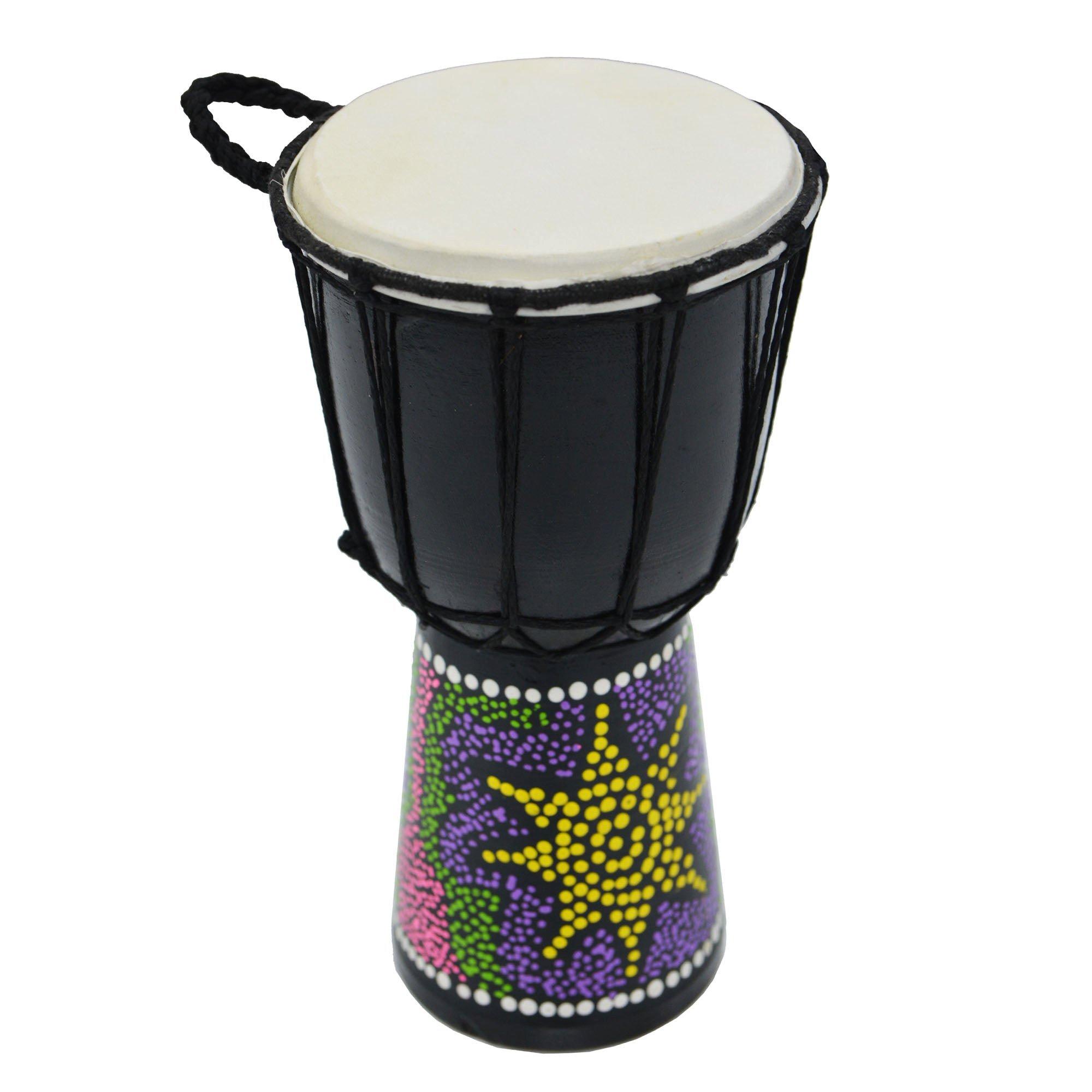 A-Star  A-Star 5 Inch Painted Djembe - Natural - Full Size