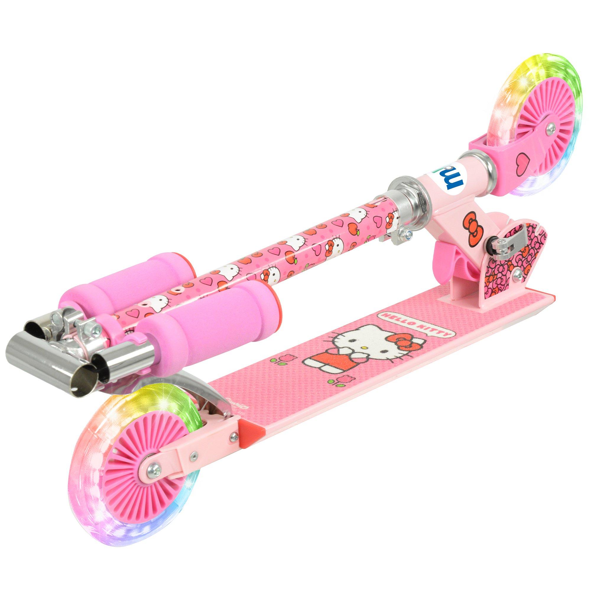 Multicoloured - Hello Kitty - Hello Kitty Folding Inline Scooter with LED Wheels - 3