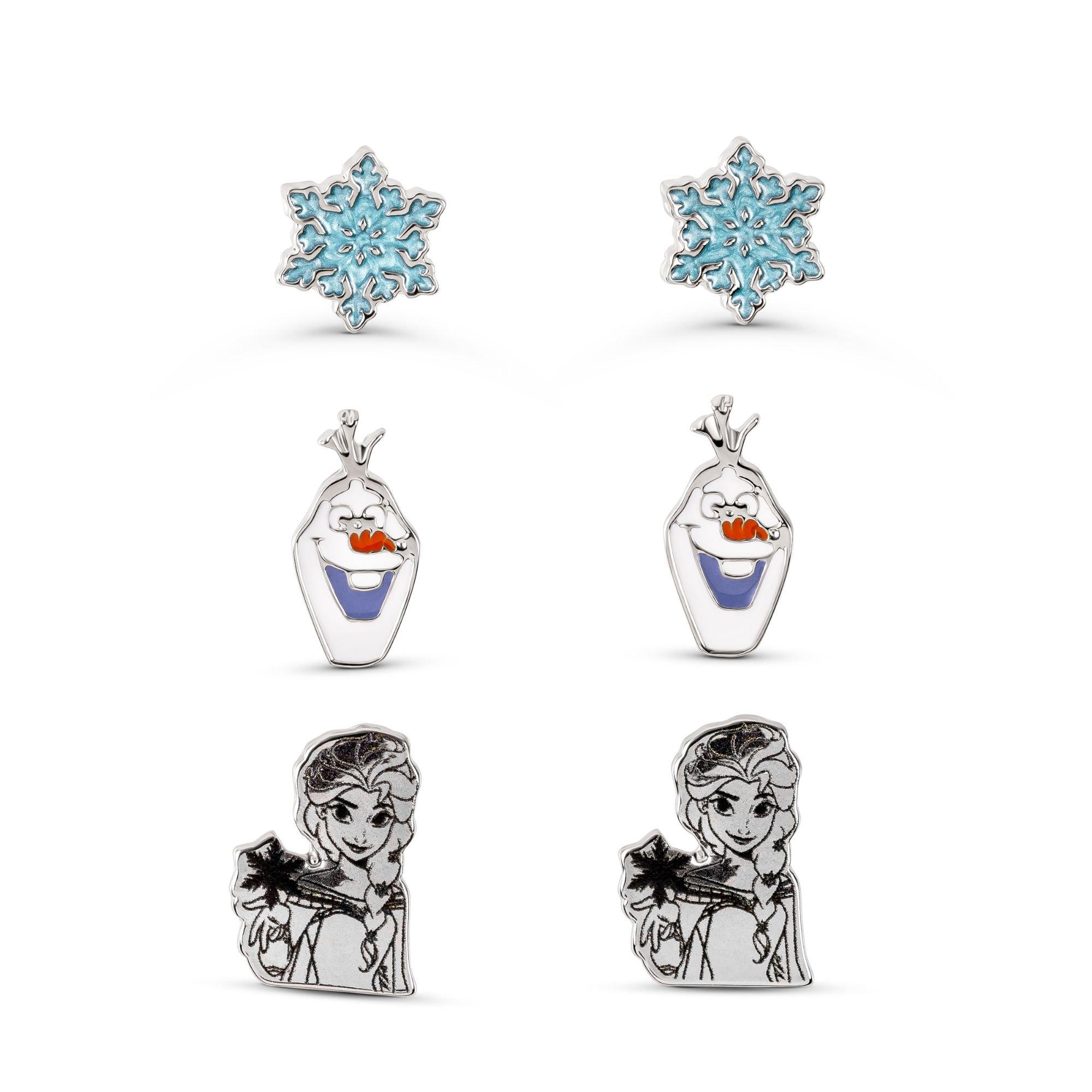Silver - Disney - Disney Frozen 3 PC earring set - 1