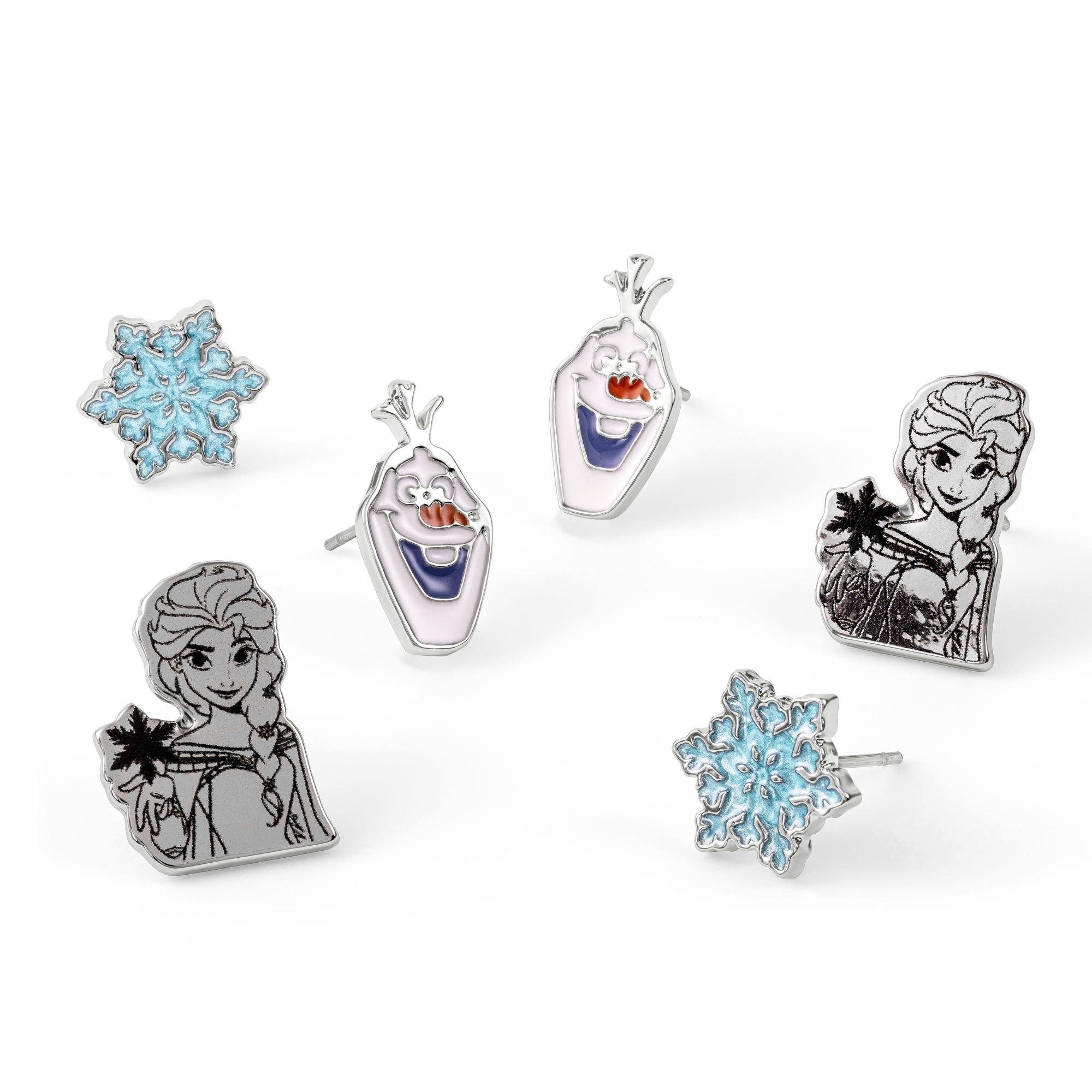 Silver - Disney - Disney Frozen 3 PC earring set - 2
