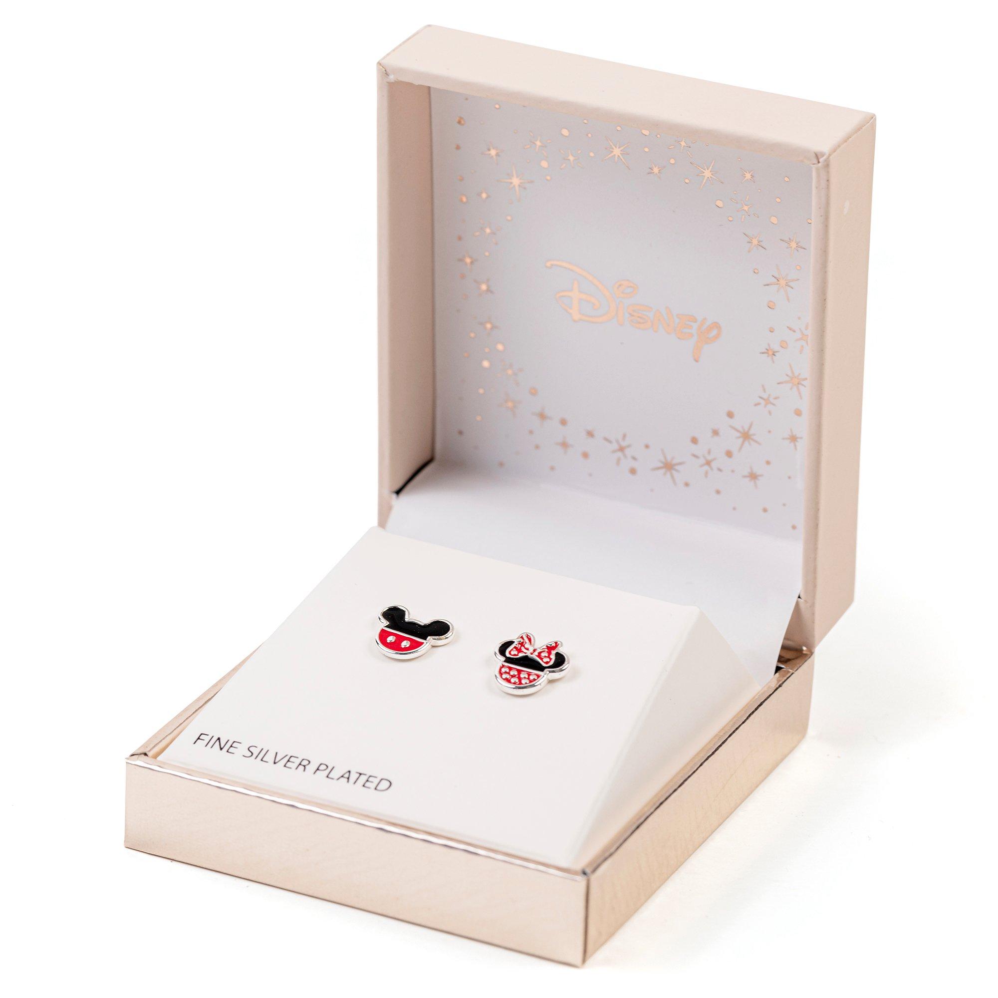 Silver - Disney - Disney Mickey & Minnie silver plated stud earrings - 5