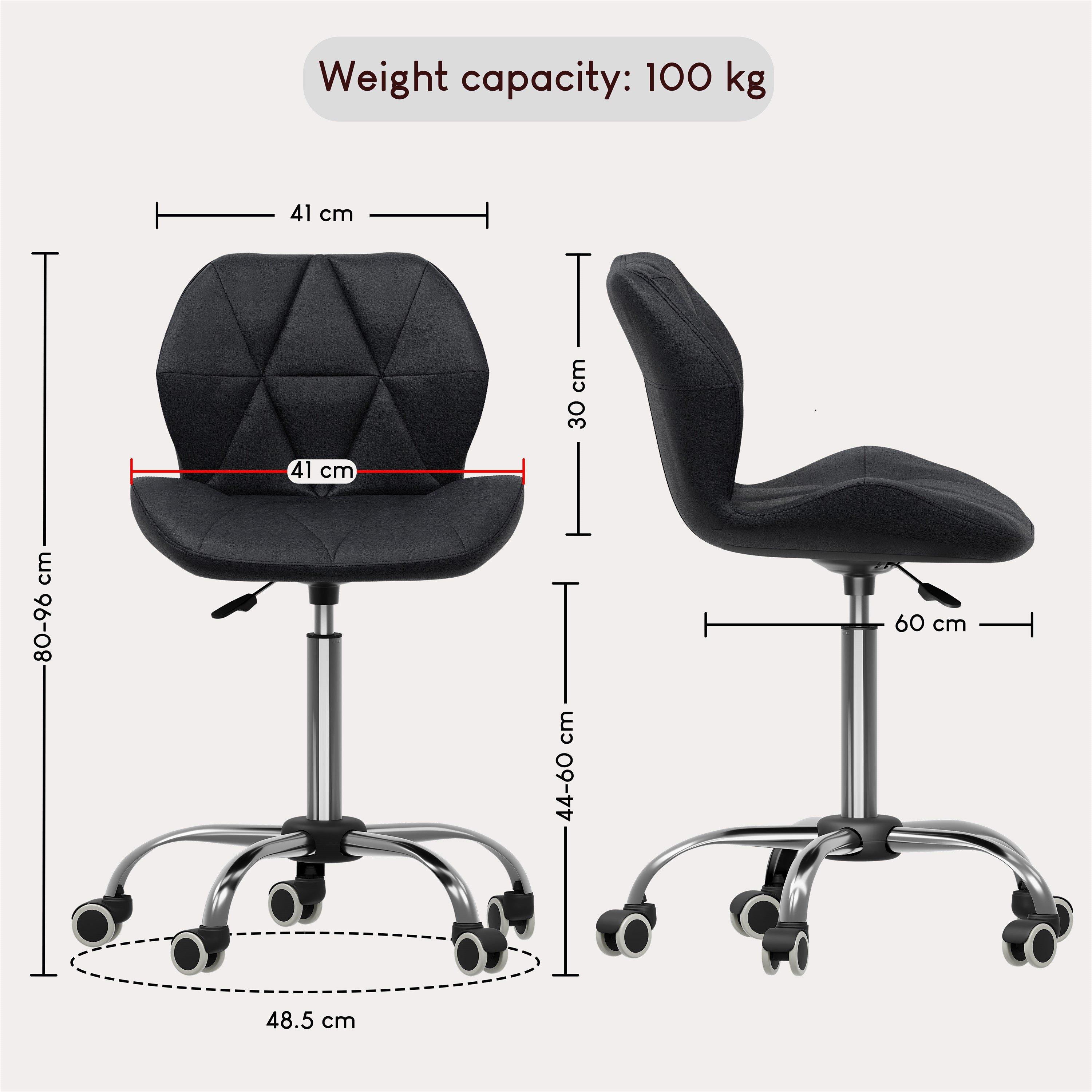 Black - Lassic - Vida Designs Geo Office Chair UKFR - 2