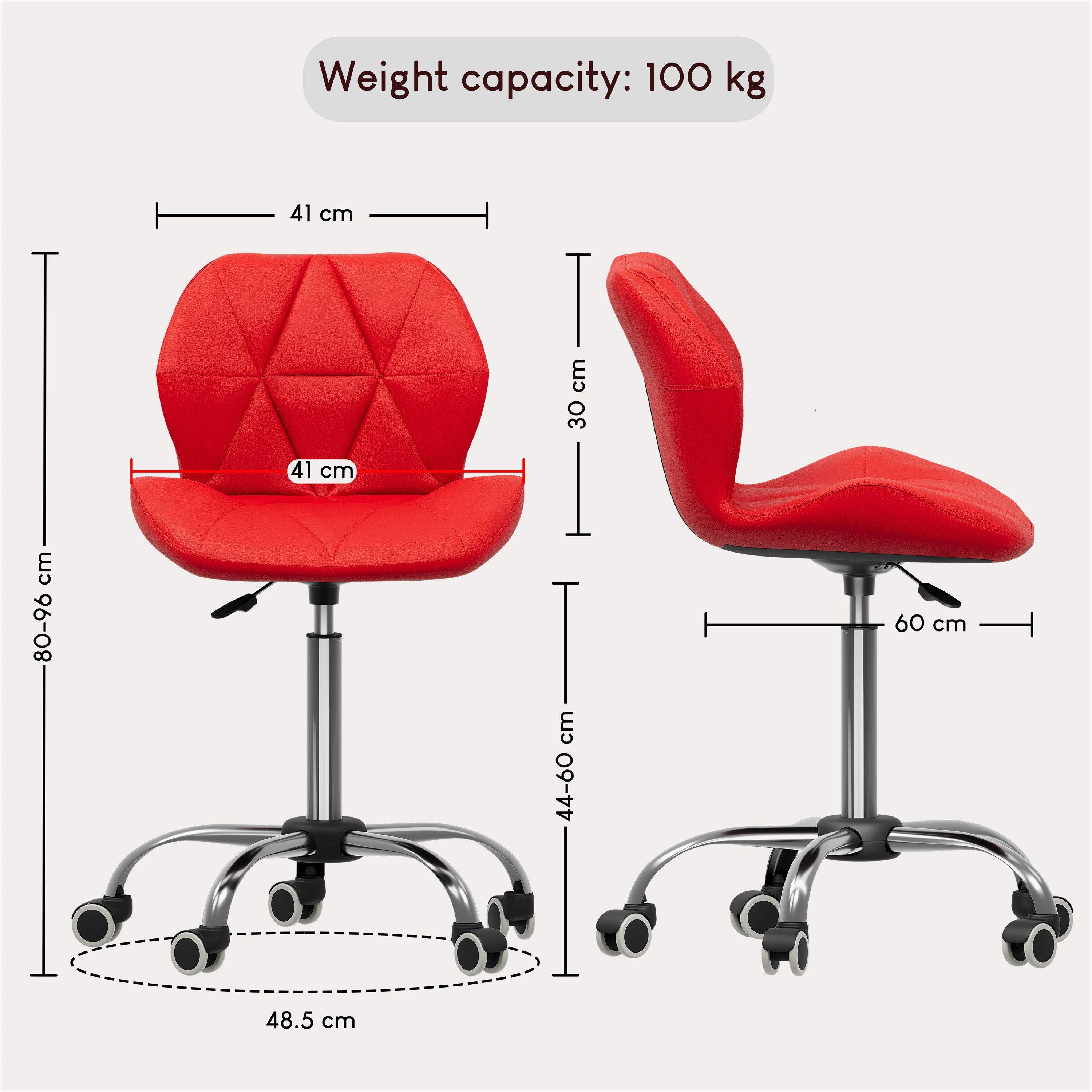 Red - Lassic - Vida Designs Geo Office Chair UKFR - 2