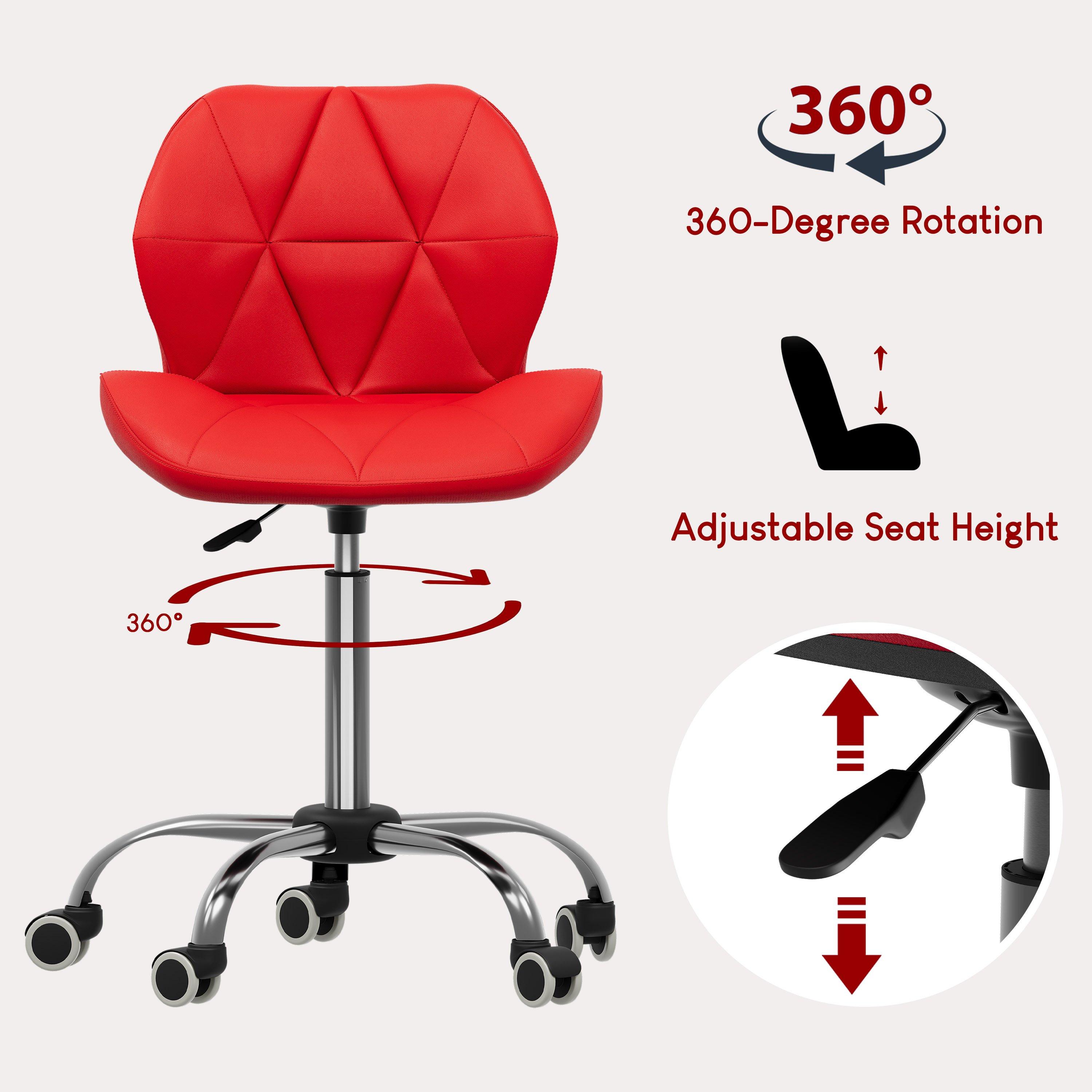 Red - Lassic - Vida Designs Geo Office Chair UKFR - 4