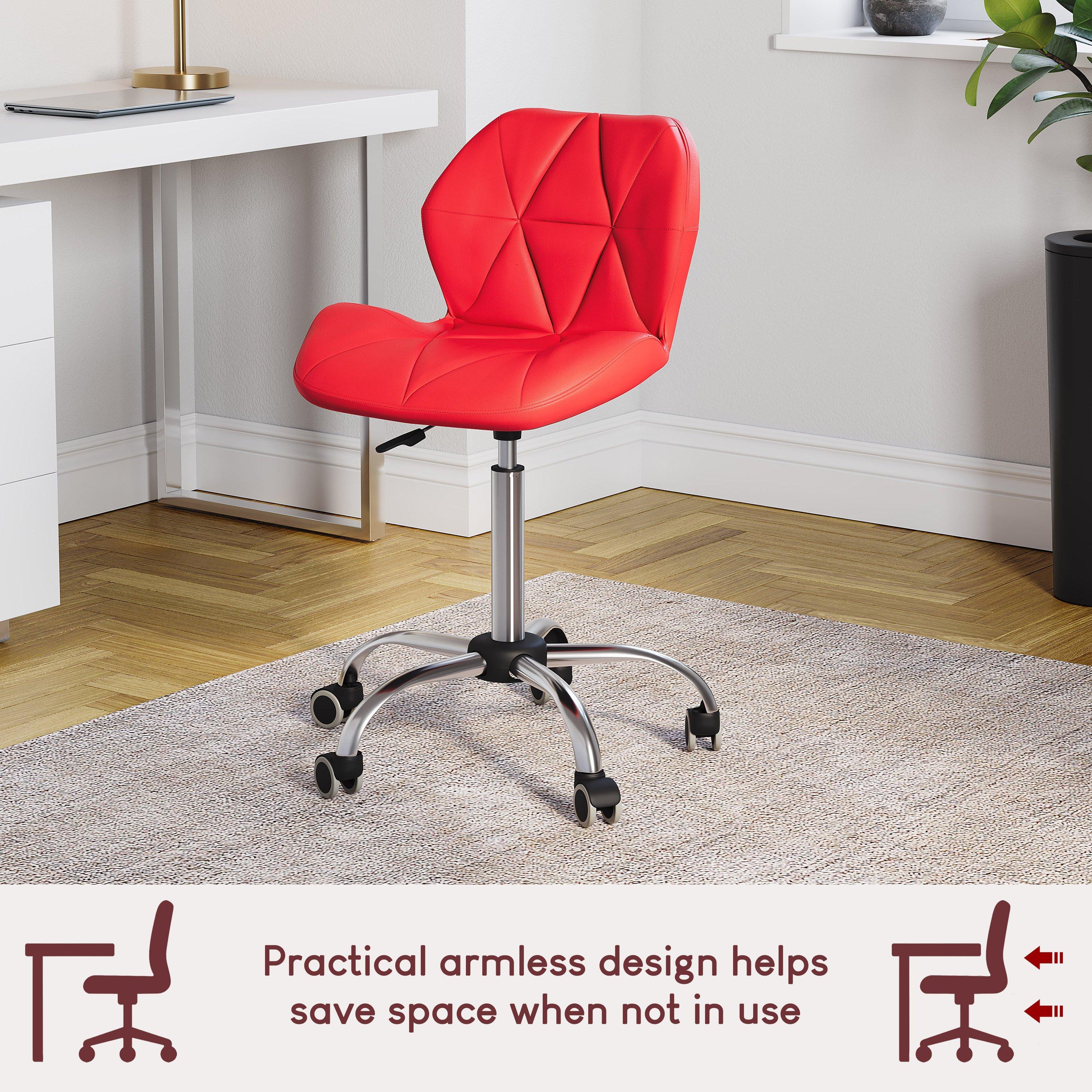 Red - Lassic - Vida Designs Geo Office Chair UKFR - 6