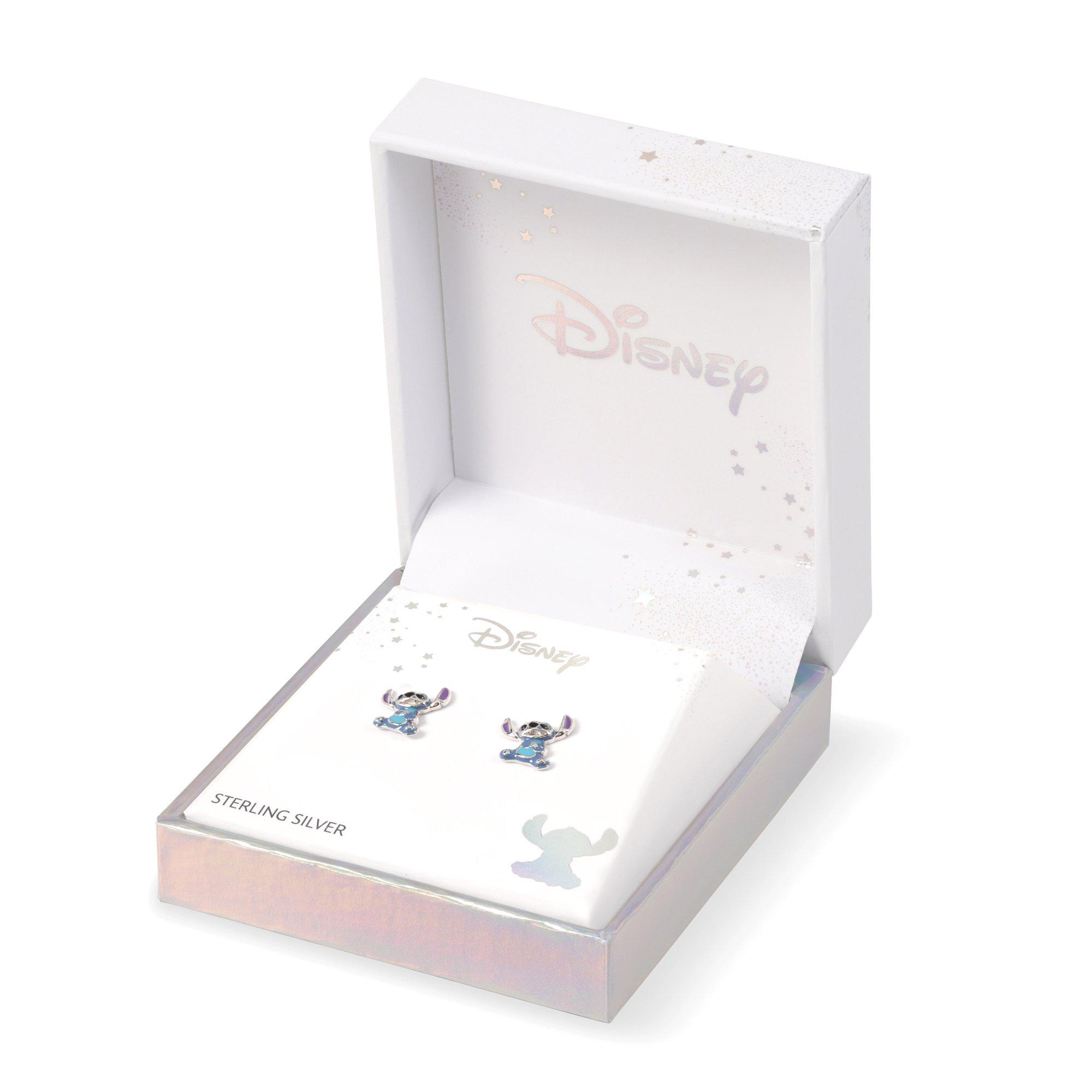 Silver - Disney Stitch - Stitch 3D sterling silver 925 enamel stud earrings - 2
