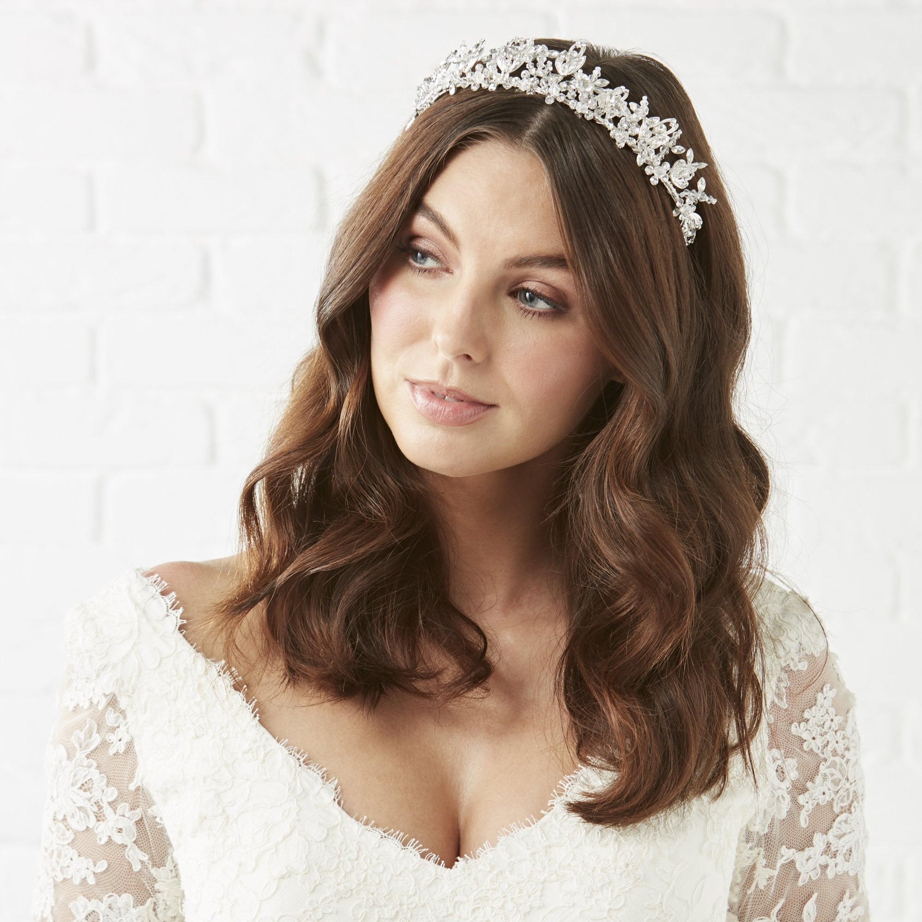 Silver - Jon Richard - Sophia Bead and Crsytal Statement Tiara - 3