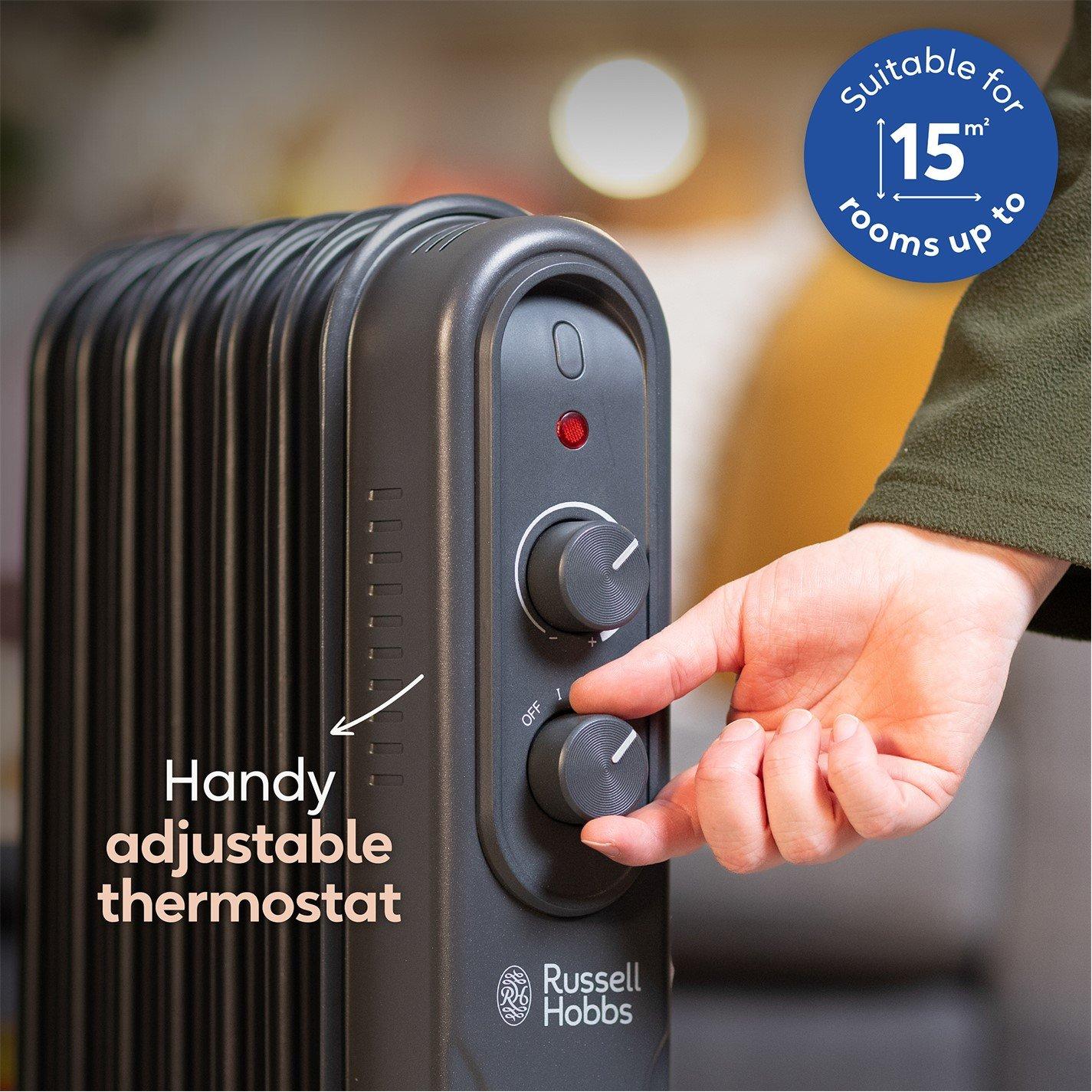 Matt Anthracite - Russell Hobbs - Russell Hobbs RHOFR7004A Oil Filled Radiator - 5