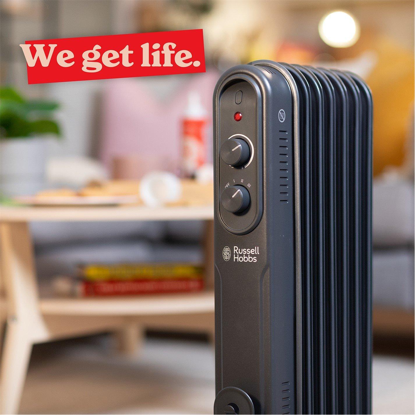 Matt Anthracite - Russell Hobbs - Russell Hobbs RHOFR7004A Oil Filled Radiator - 7