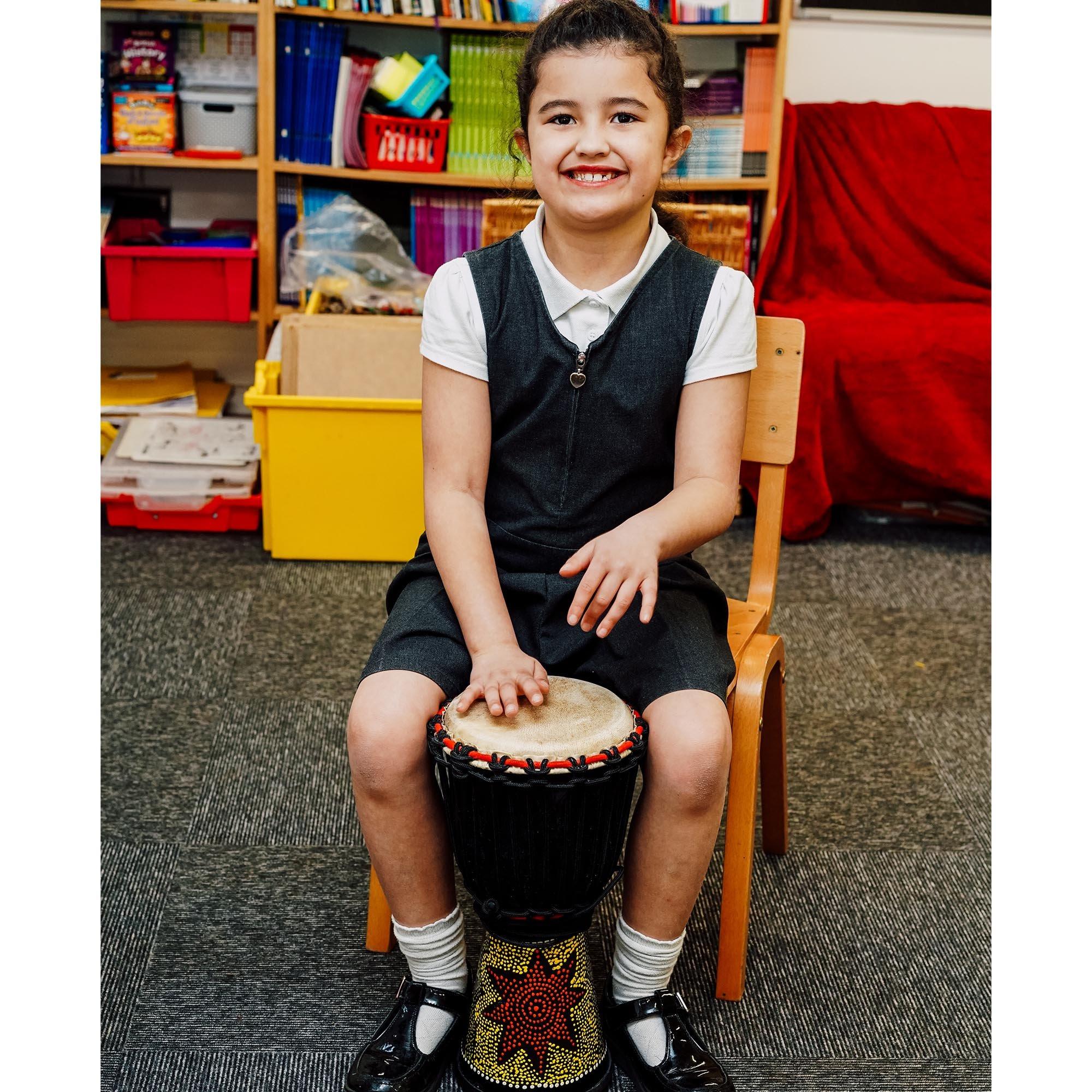 Multi - A-Star - A-Star 7 inch Painted Djembe - 4