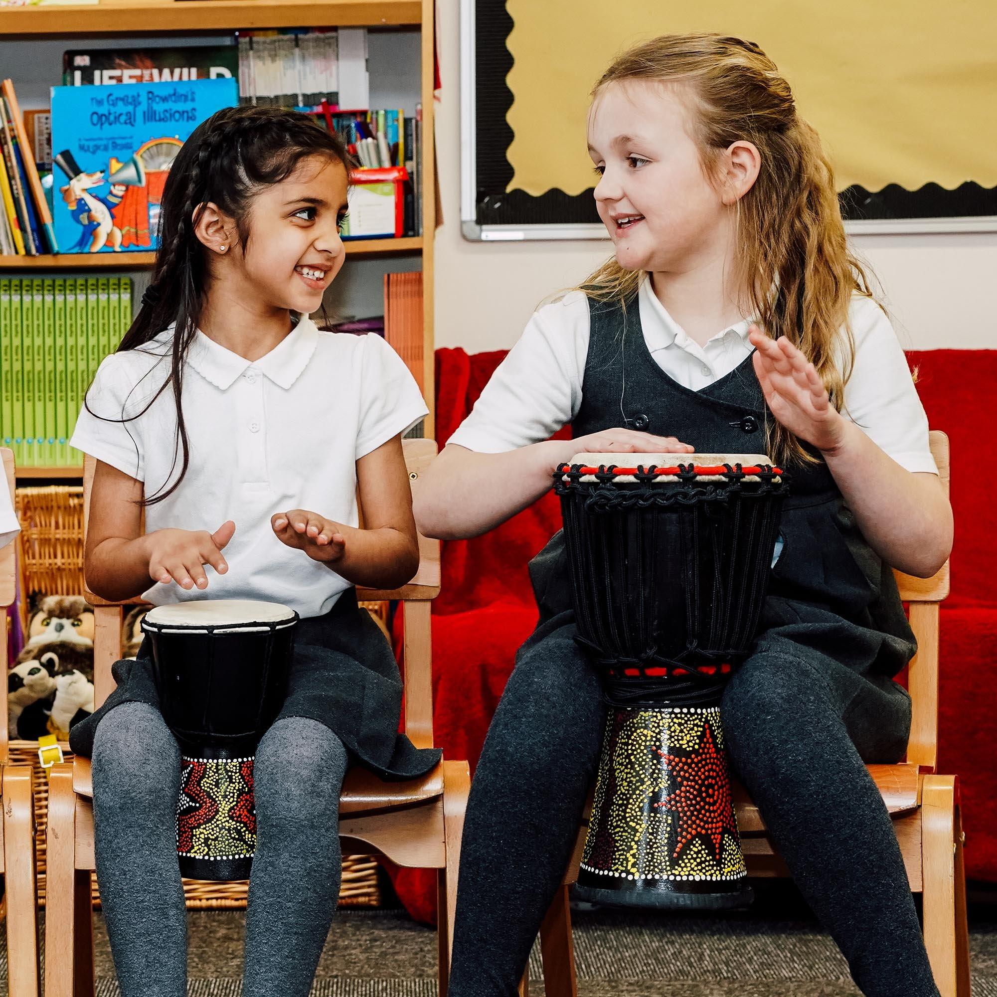 Multi - A-Star - A-Star 7 inch Painted Djembe - 6