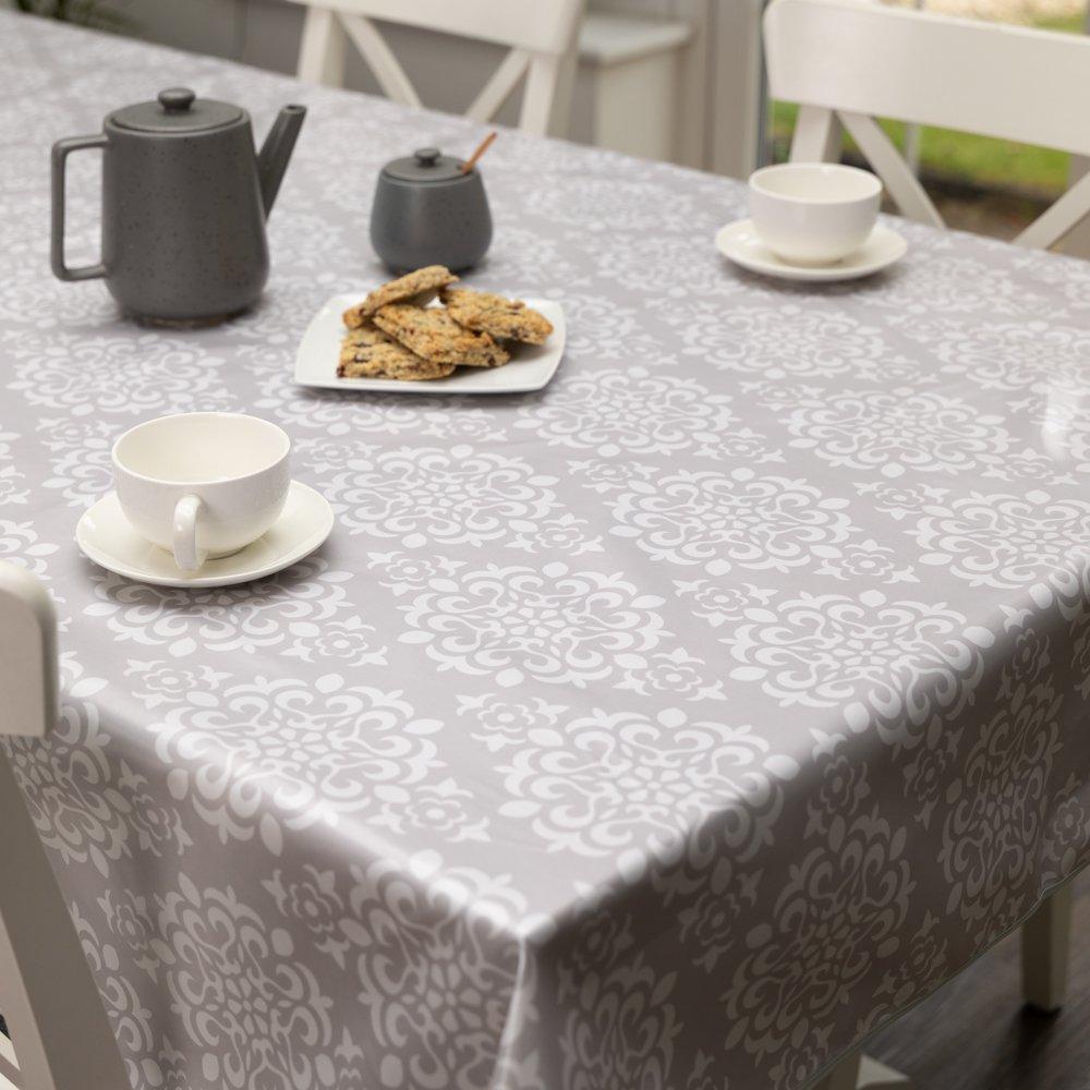 Beige - D C Fix - Geometric Wipe Clean Polyester Tablecloth - 4