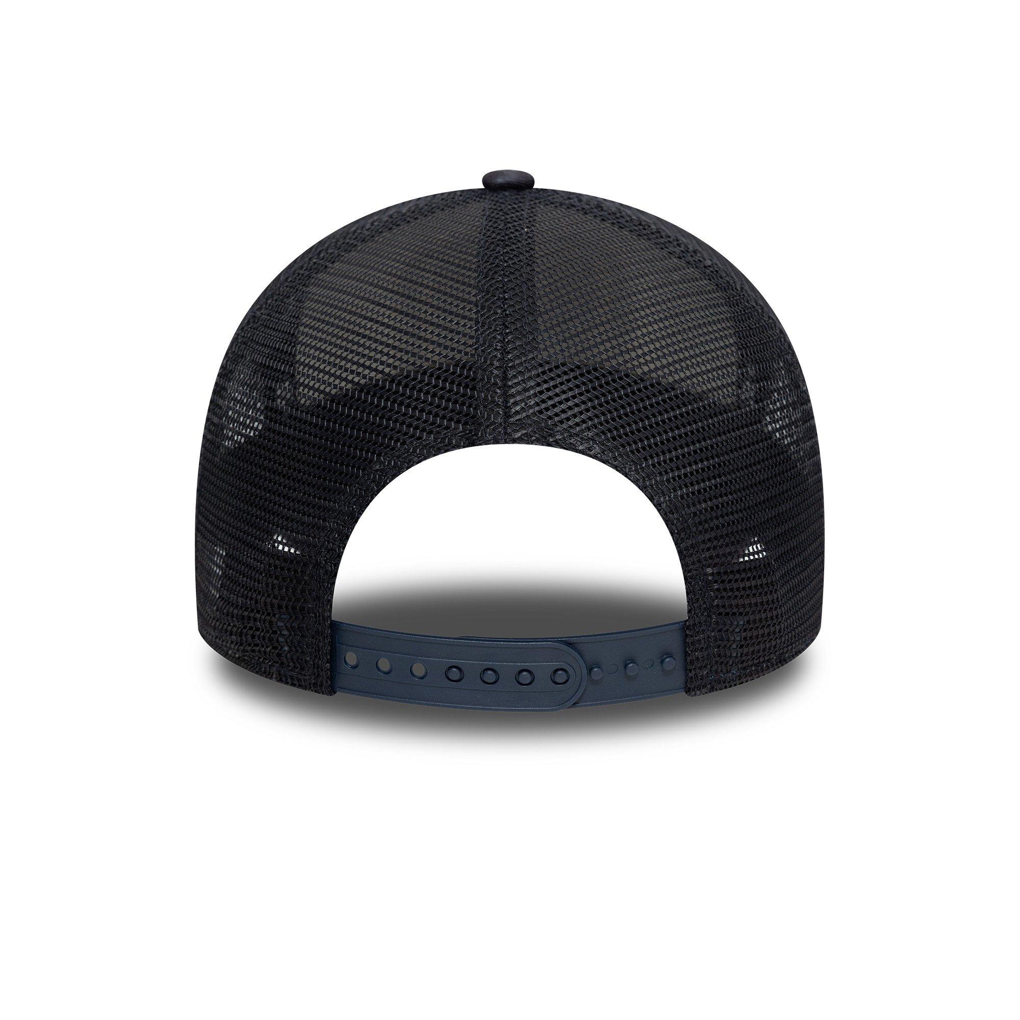 NE Navy/White - New Era - Distressed Trucker Cap - 4