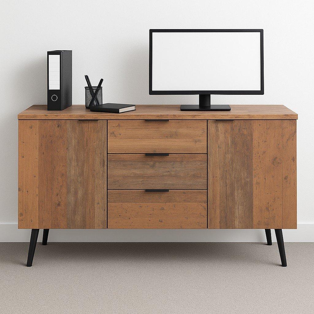 Brown - Urban Meuble - Rustic Wood Sideboard Brown Durable Use - 2