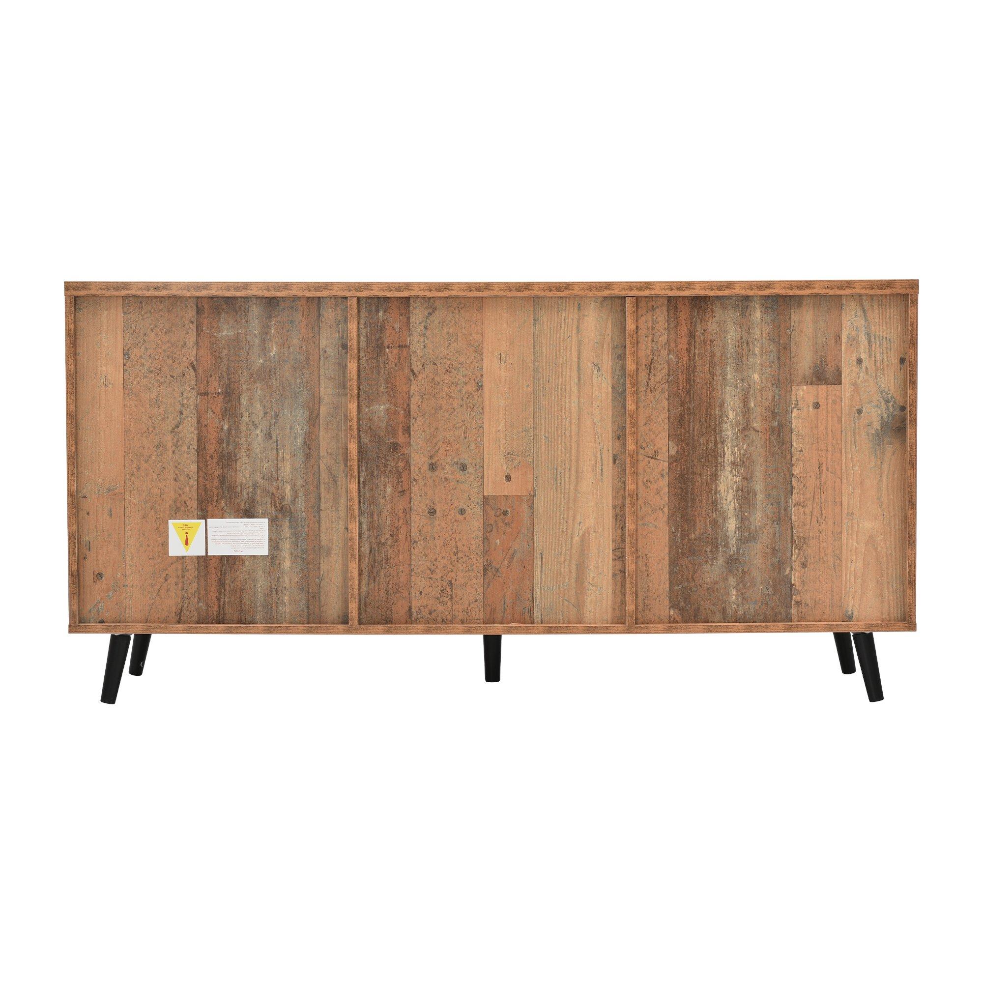 Brown - Urban Meuble - Rustic Wood Sideboard Brown Durable Use - 11