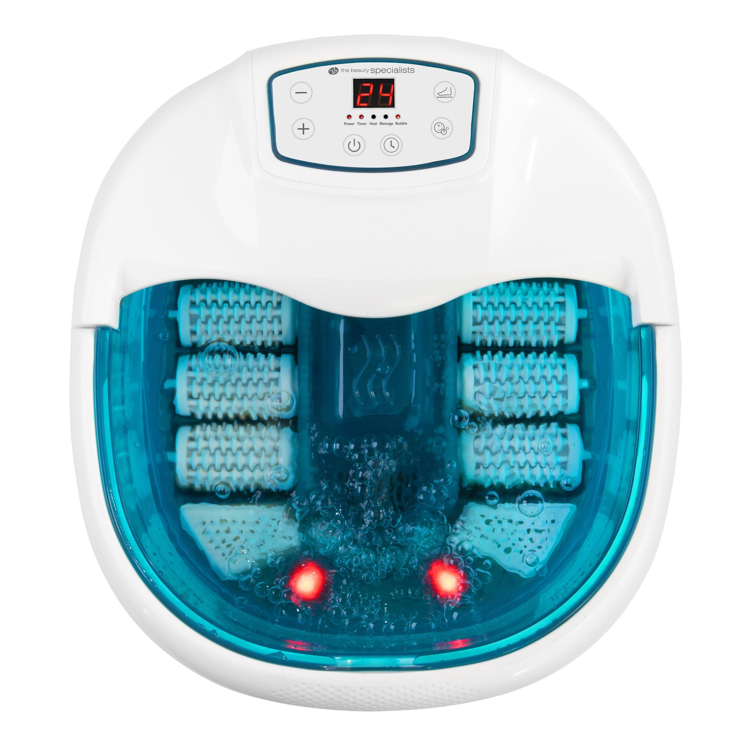 Rio  Motorised Roller Foot Spa Bath & Massager - White