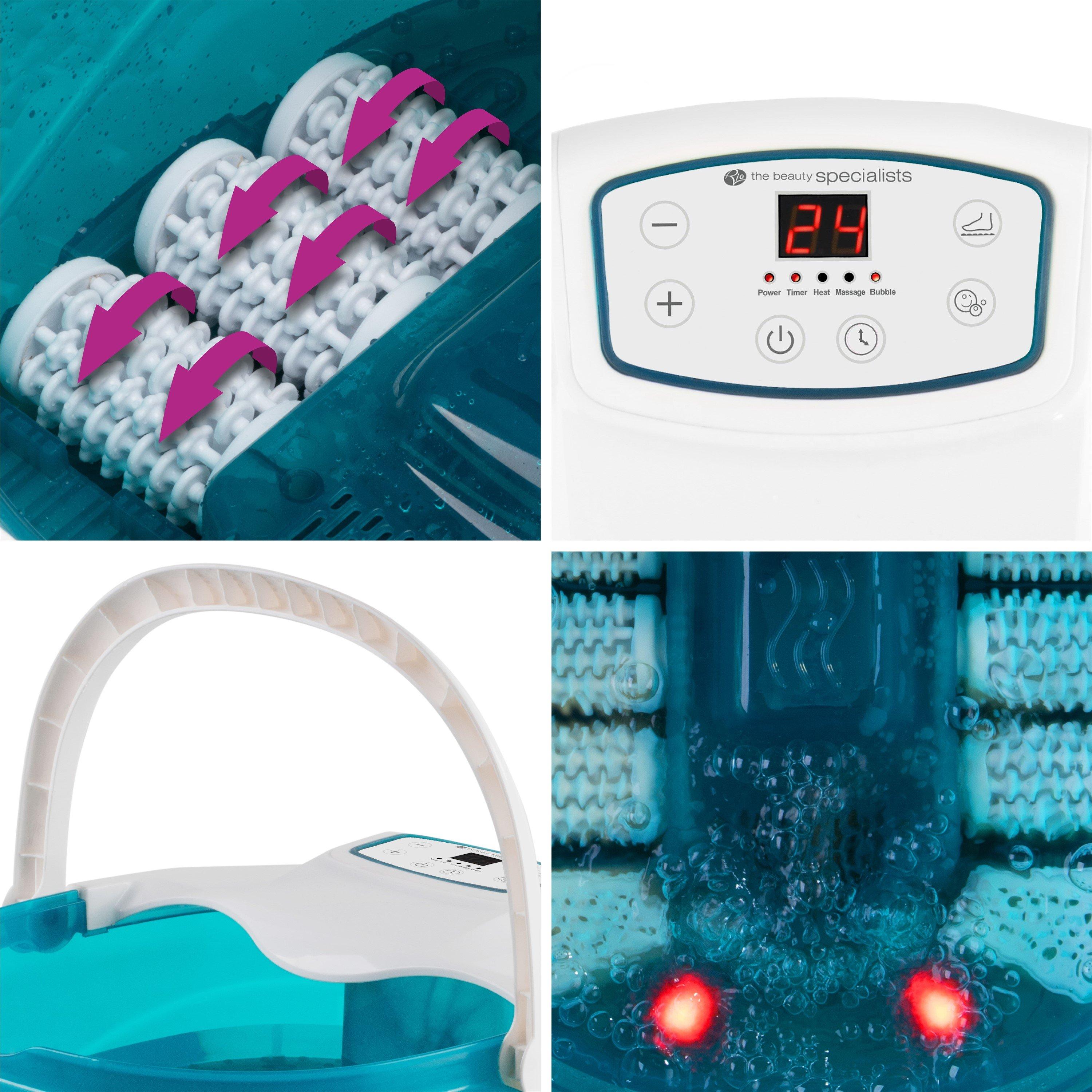 White - Rio - Rio Motorised Roller Foot Spa Bath & Massager - 4