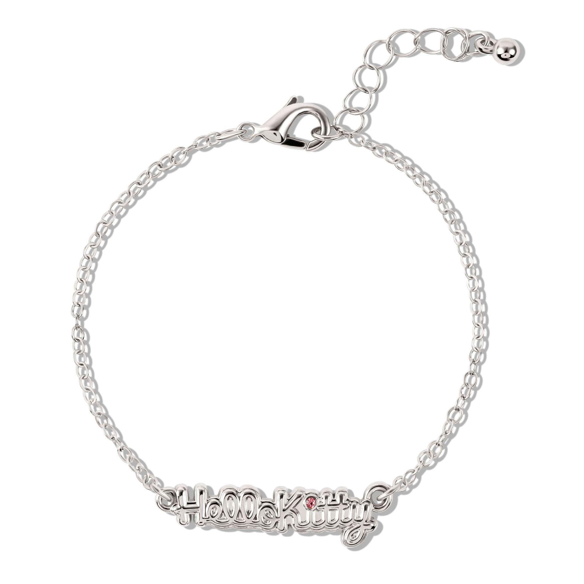 Silver - Hello Kitty - Hello Kitty silver plated 2 PC bracelet set - 5