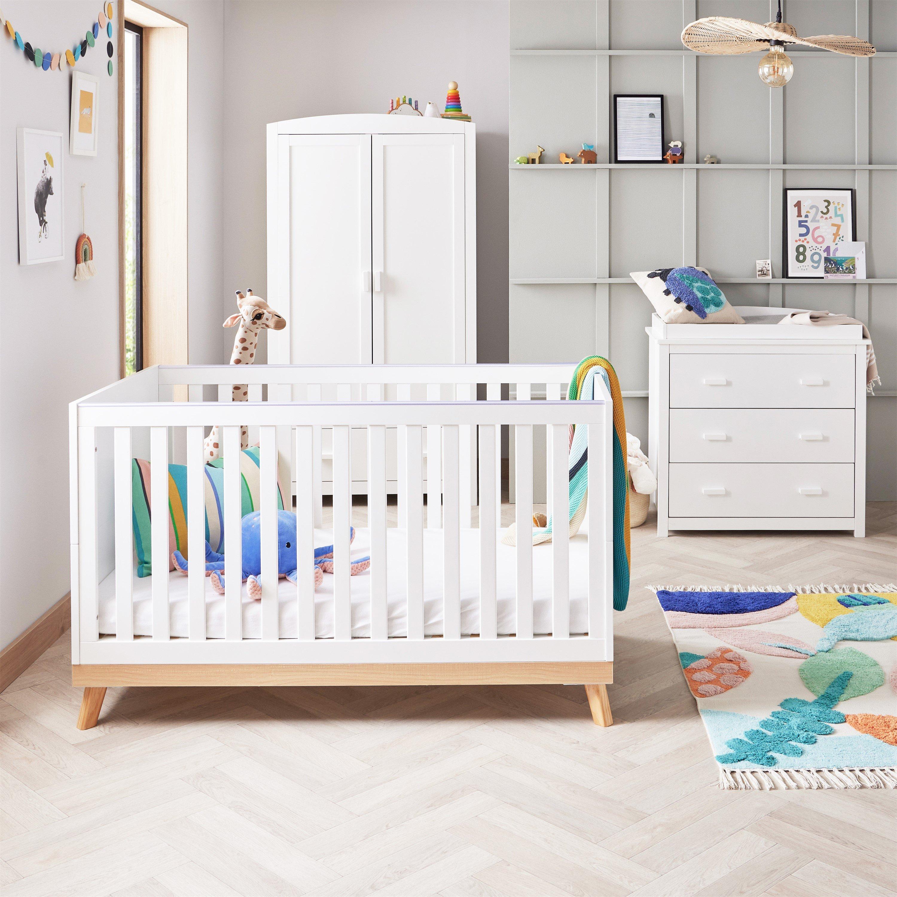 White - Babymore - Mona 3 Piece Room Set - White - 3