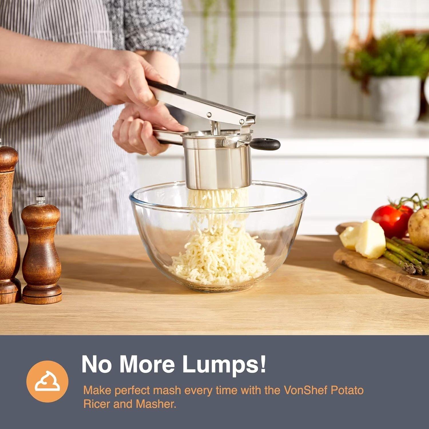 Silver - VonShef - VonShef - Potato Masher - 2