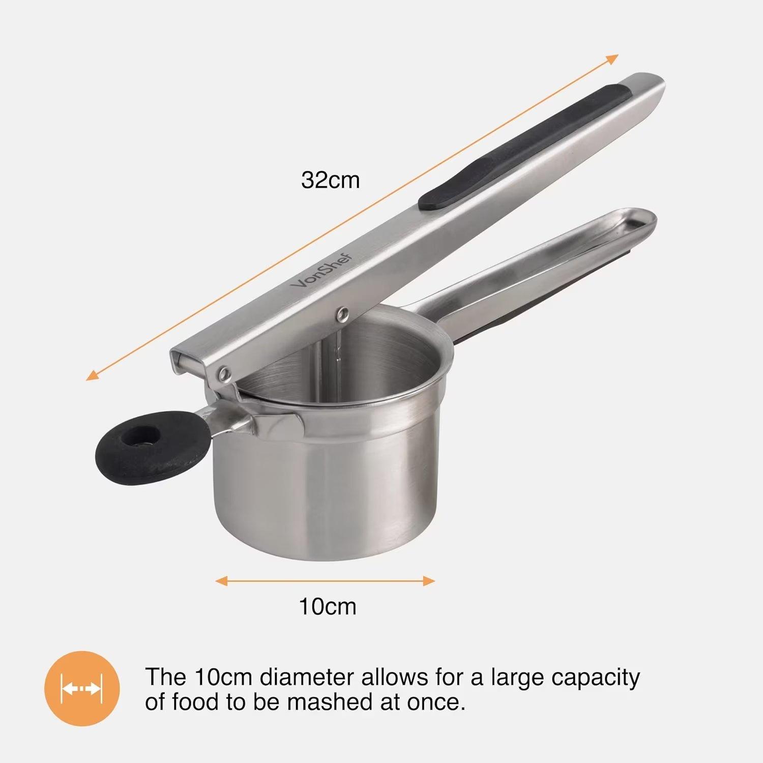 Silver - VonShef - VonShef - Potato Masher - 4